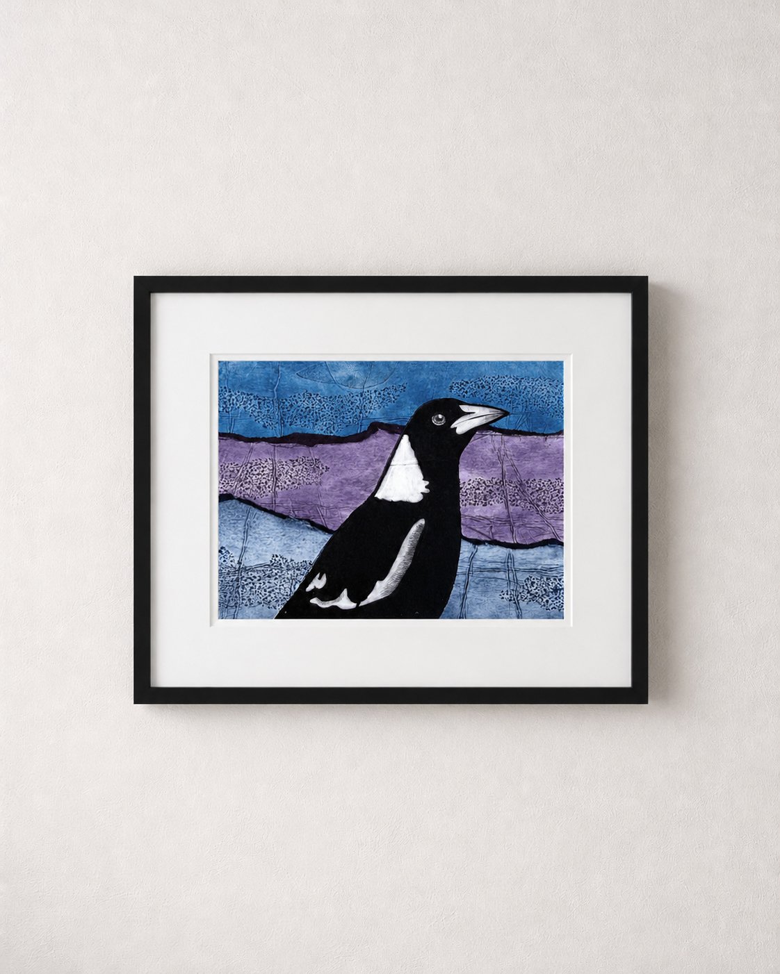 Collagraph Print - MAGPIE MOMENTS IV