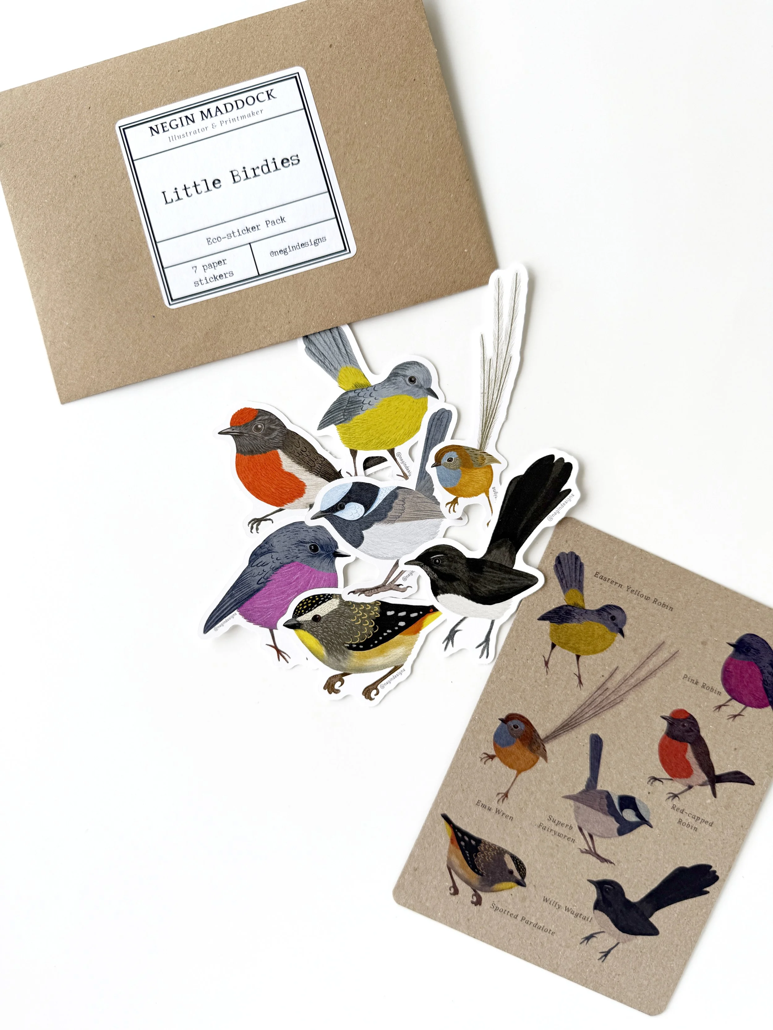 Eco-sticker Pack - LITTLE BIRDIES