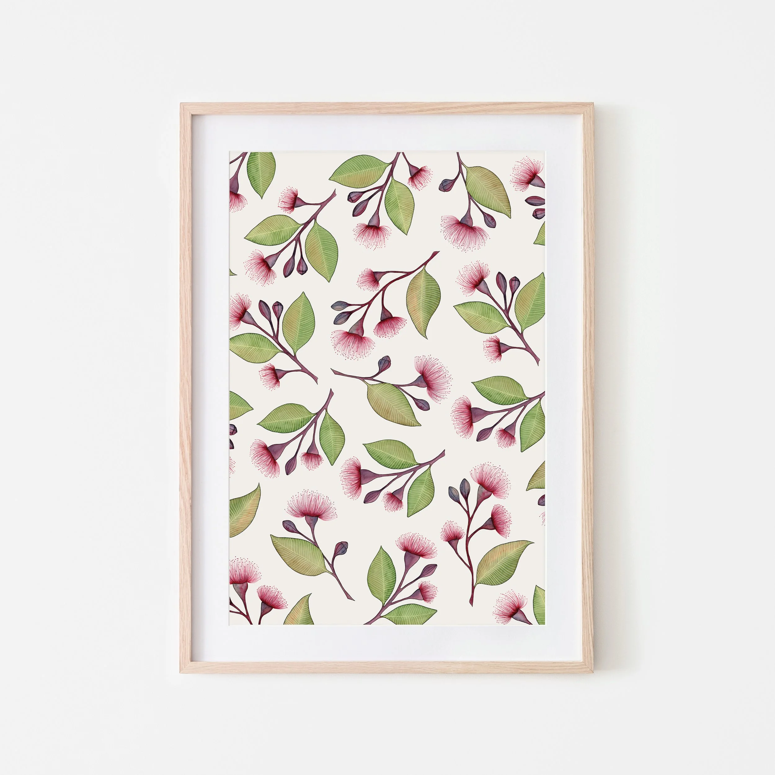 Art Print - TOSSED FLOWERING GUM