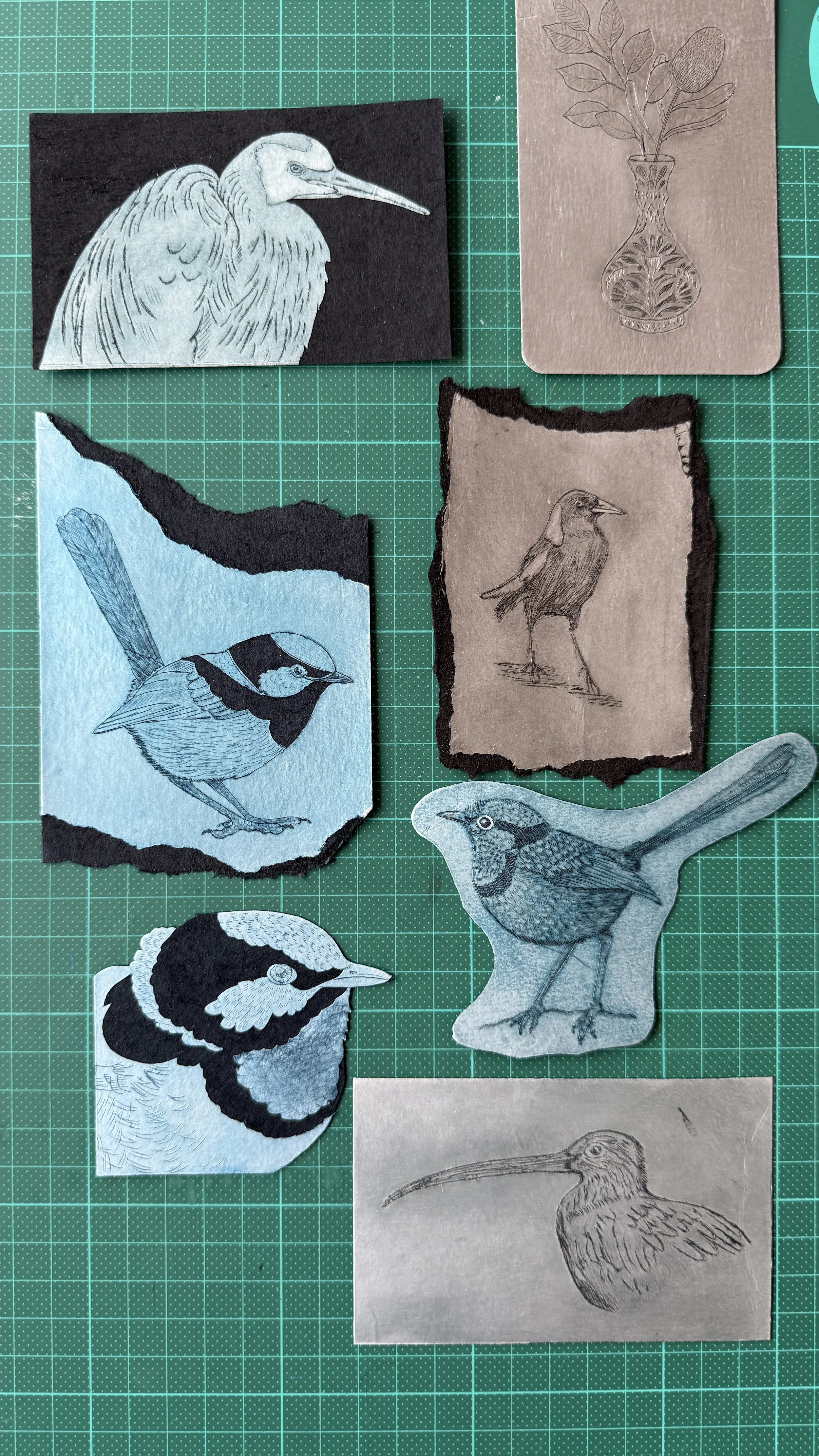 TetraPak Printmaking, Drypoint or Collagraph?