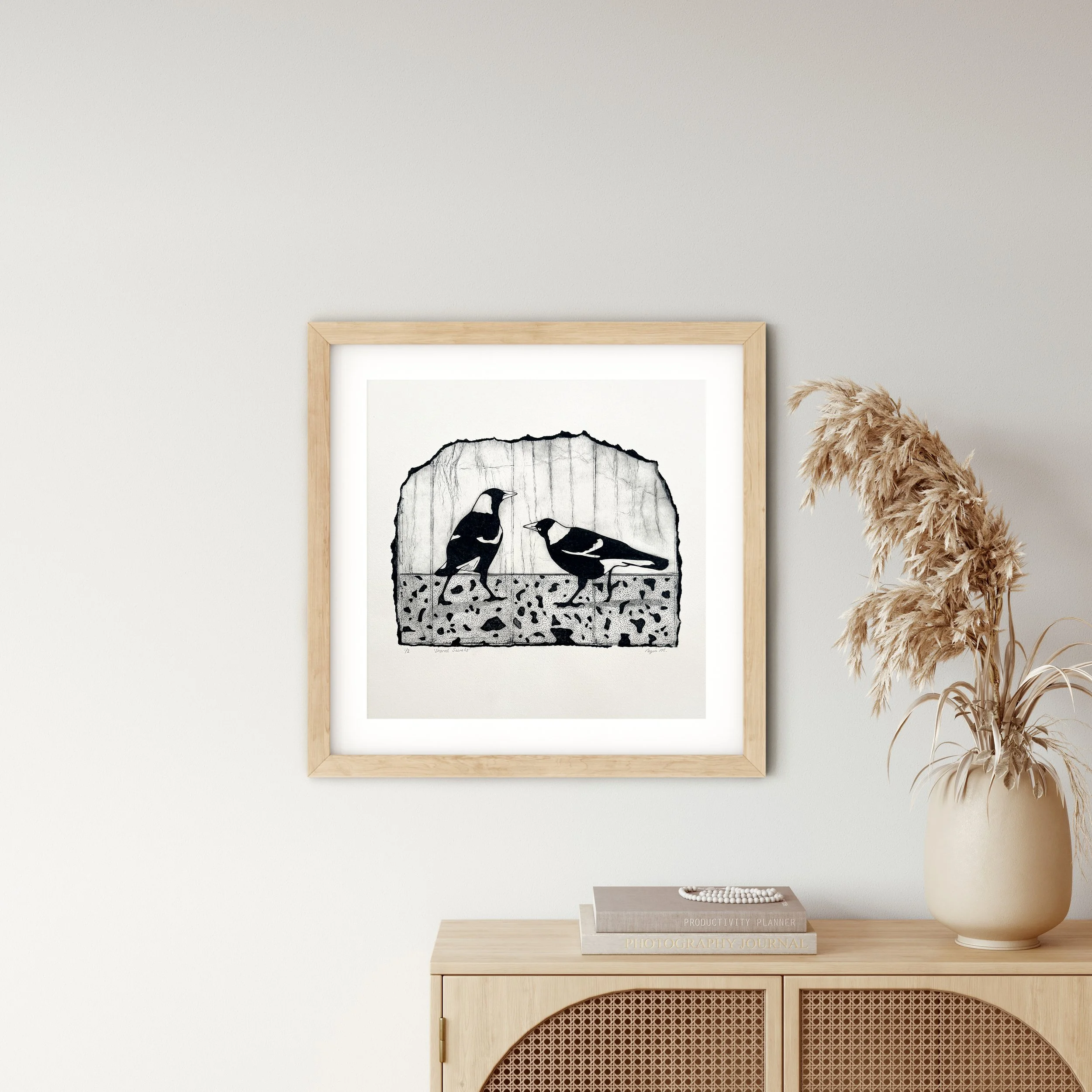 Collagraph Print - SHARED SECRETS