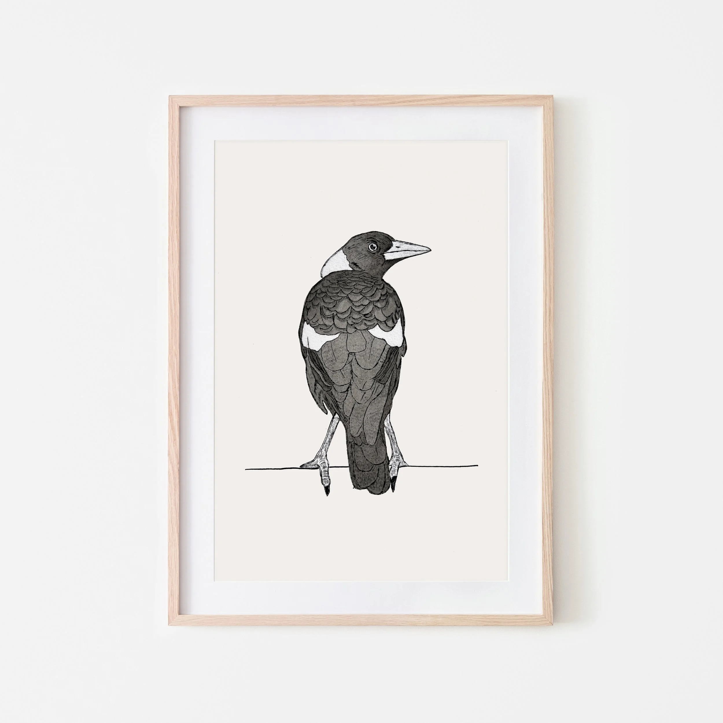 Drypoint Print - ON THE FENCE