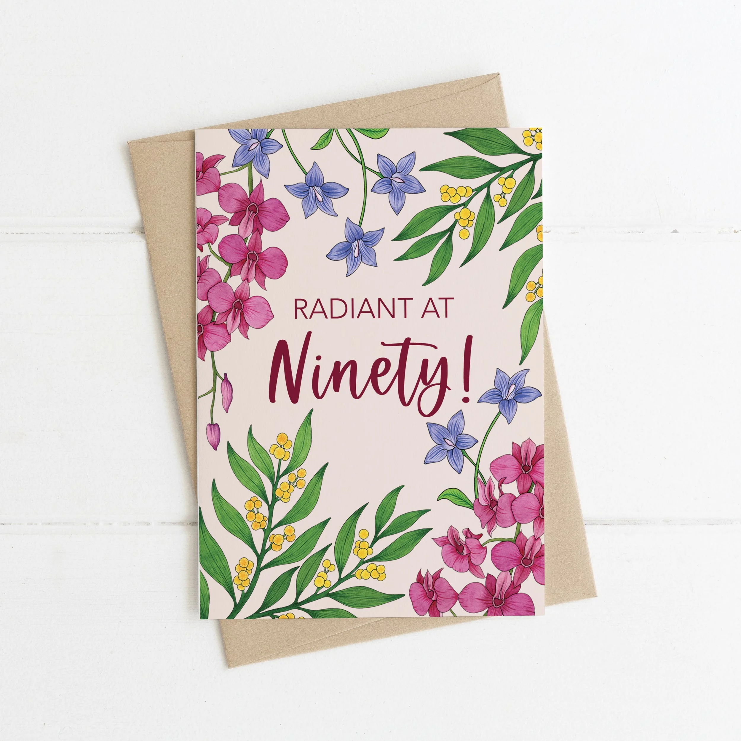 Greeting Card - 90 BIRTHDAY