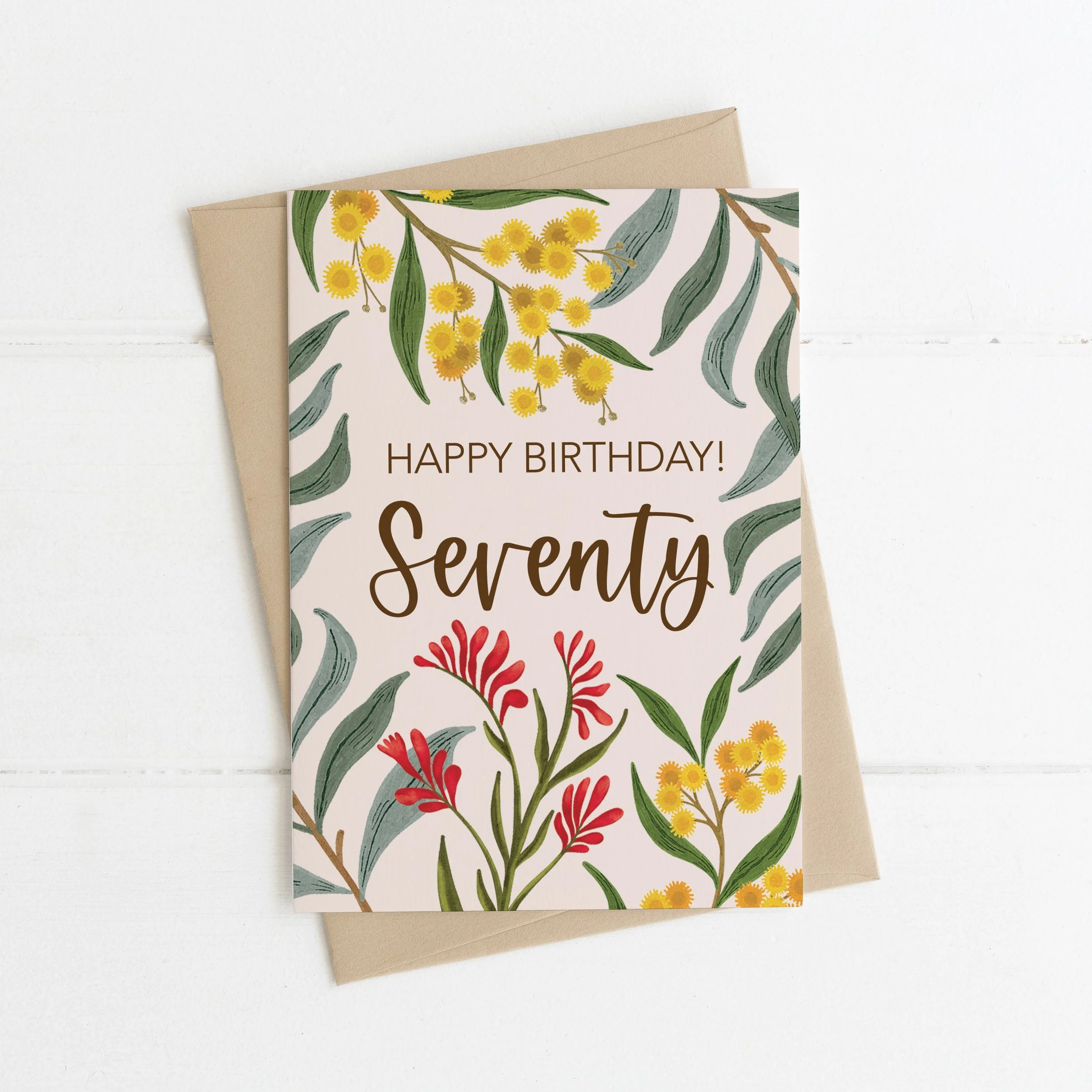 Greeting Card - 70 BIRTHDAY