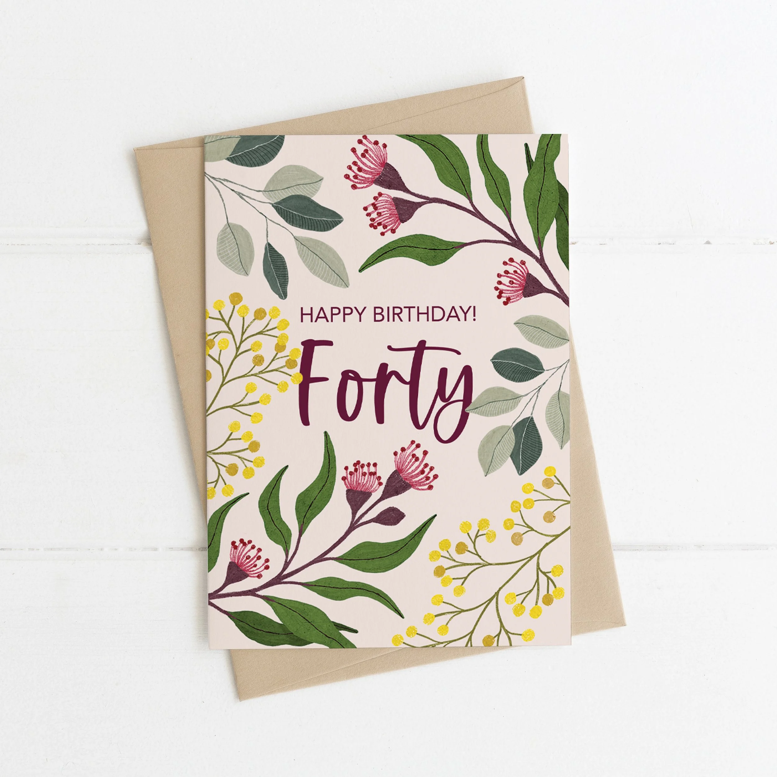 Greeting Card - 40 BIRTHDAY