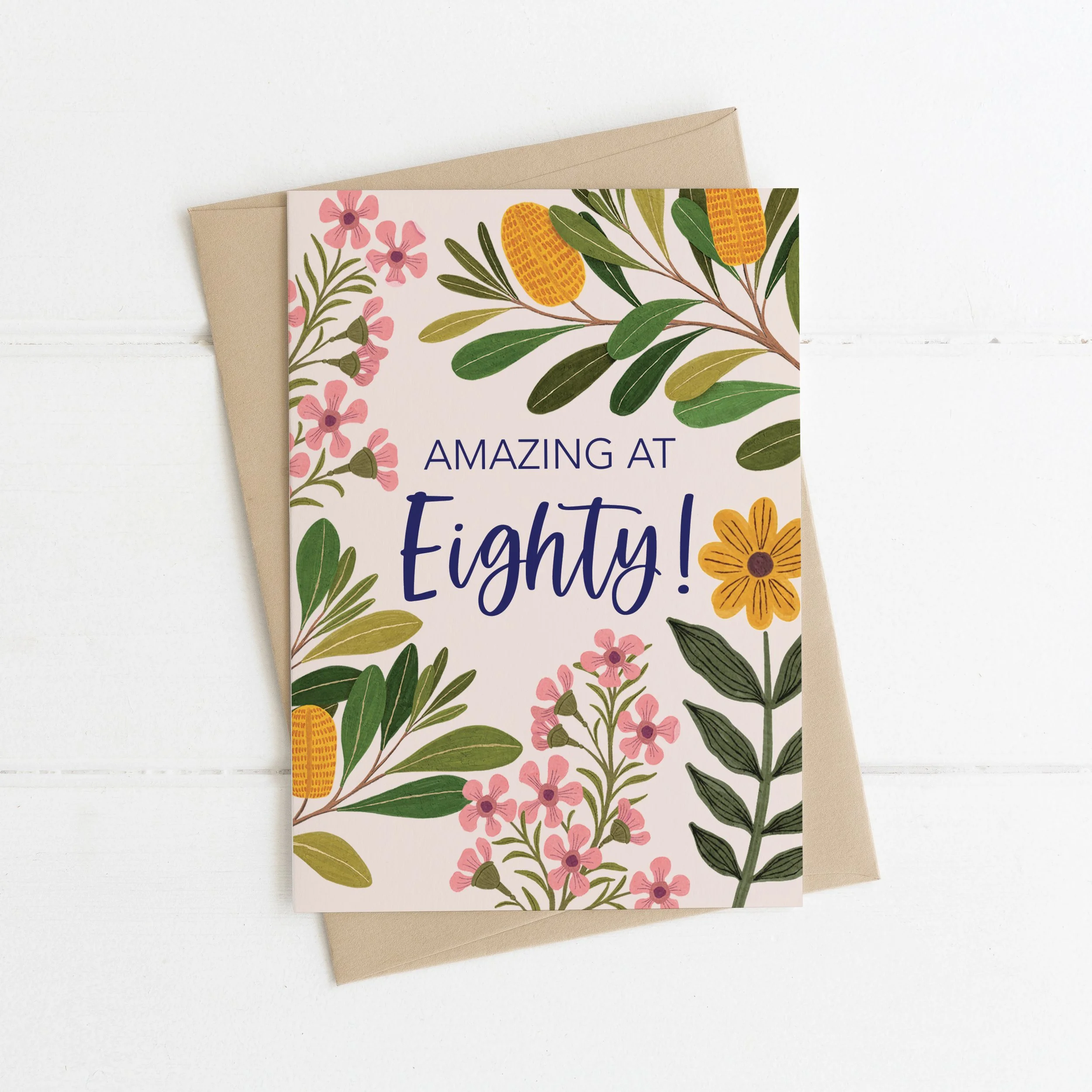 Greeting Card - 80 BIRTHDAY