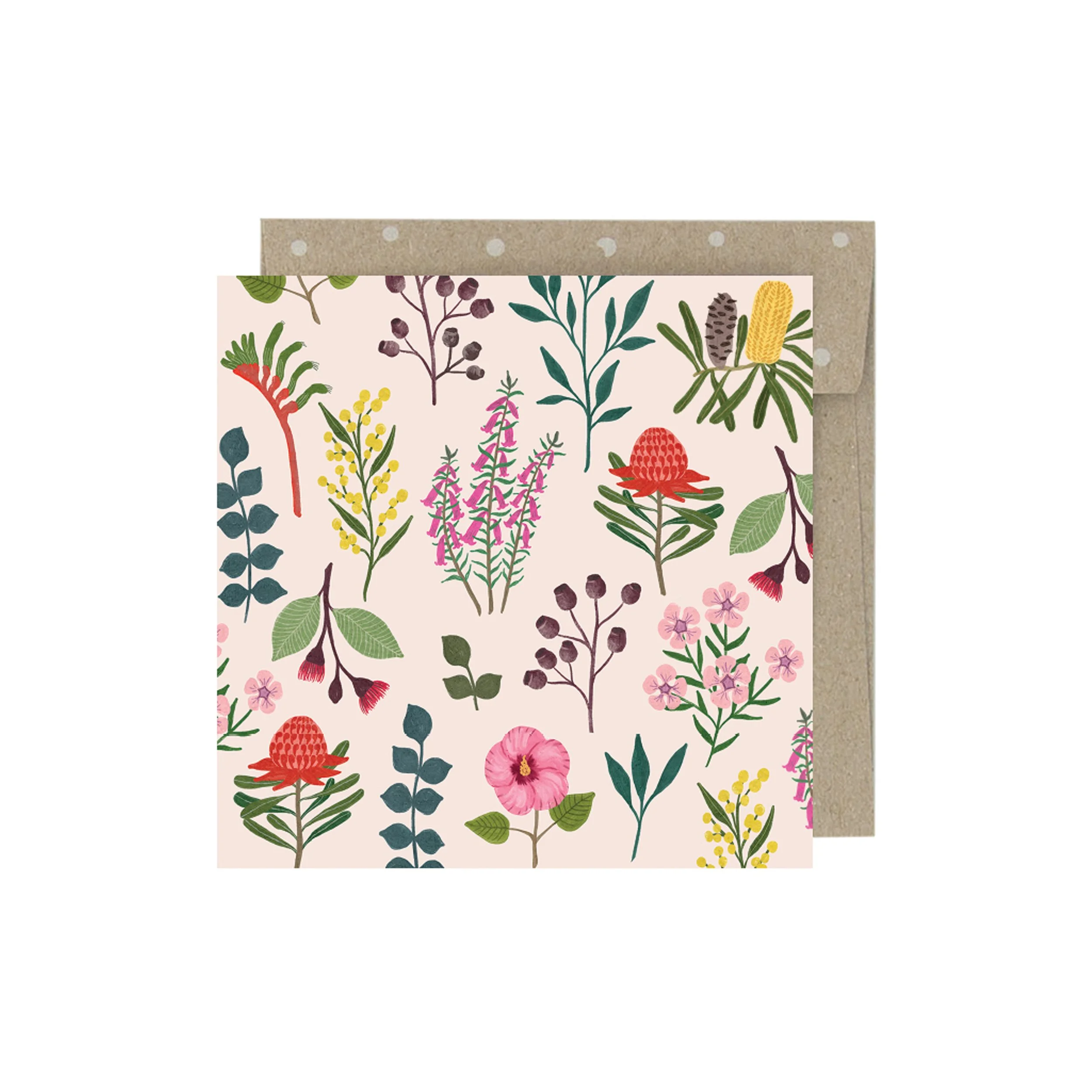 Mini Greeting Card - AUSTRALIAN WILDFLOWERS