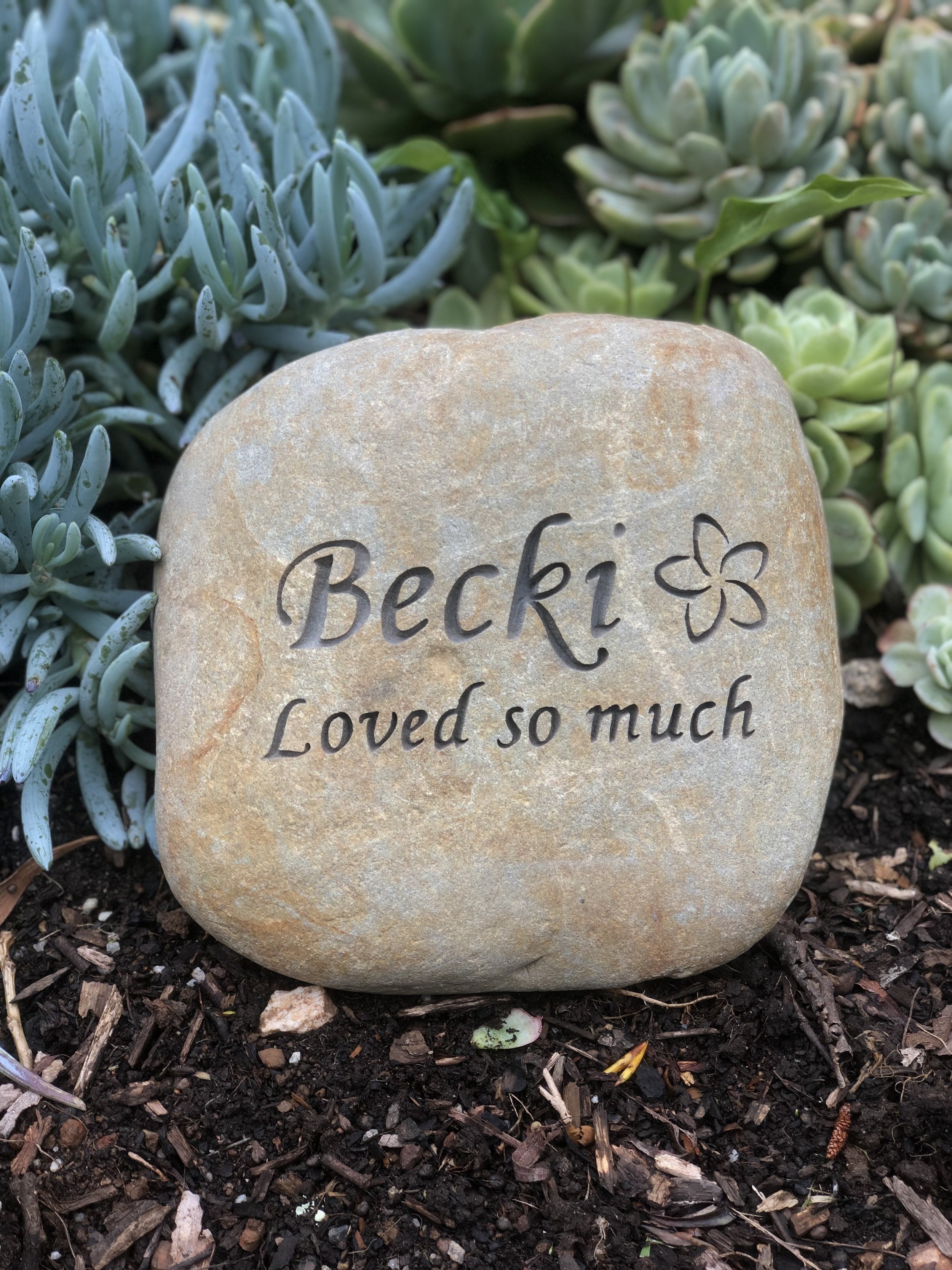 Engraved Stone Co_Garden Memorial Stone