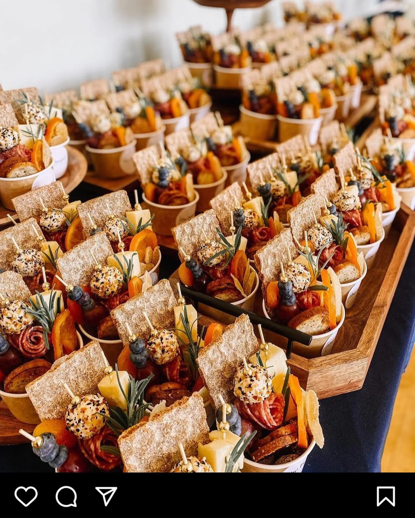 Client Inspo versus our creation. Congratulations @veeartise on your first solo show @artsocialcolorado! 

We were happy to provide these charcuterie cups with a extra special yarn element to celebrate your show!
