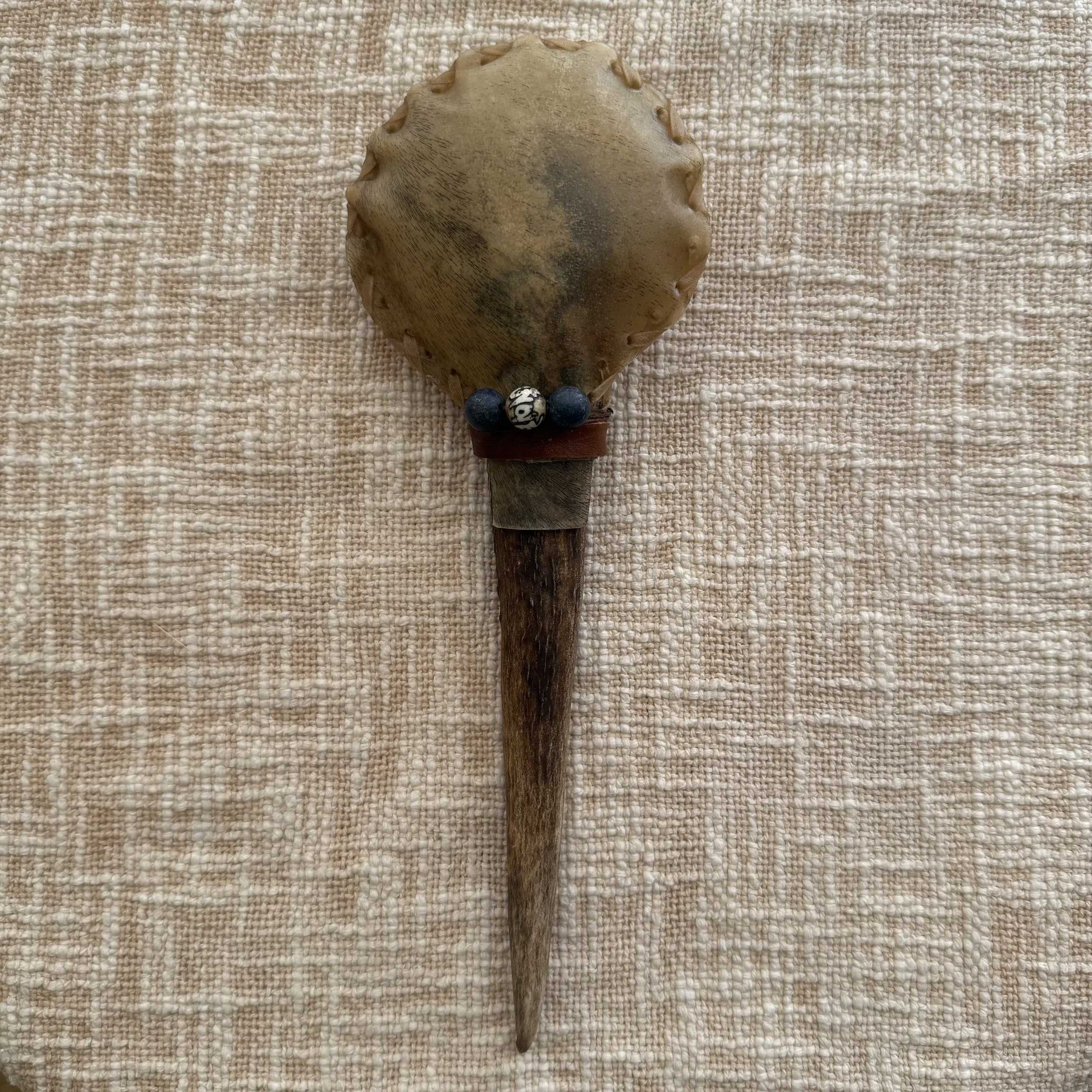 Shamanic Rattle- deer antler