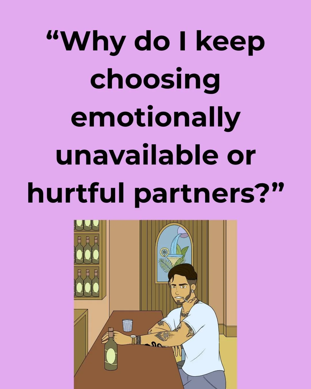 You don&rsquo;t &ldquo;just&rdquo; choose the wrong people.
Your nervous system may be repeating what once felt familiar, necessary, or emotionally normal.

Many unhealthy relationship patterns begin long before adulthood.
If love felt inconsistent, 