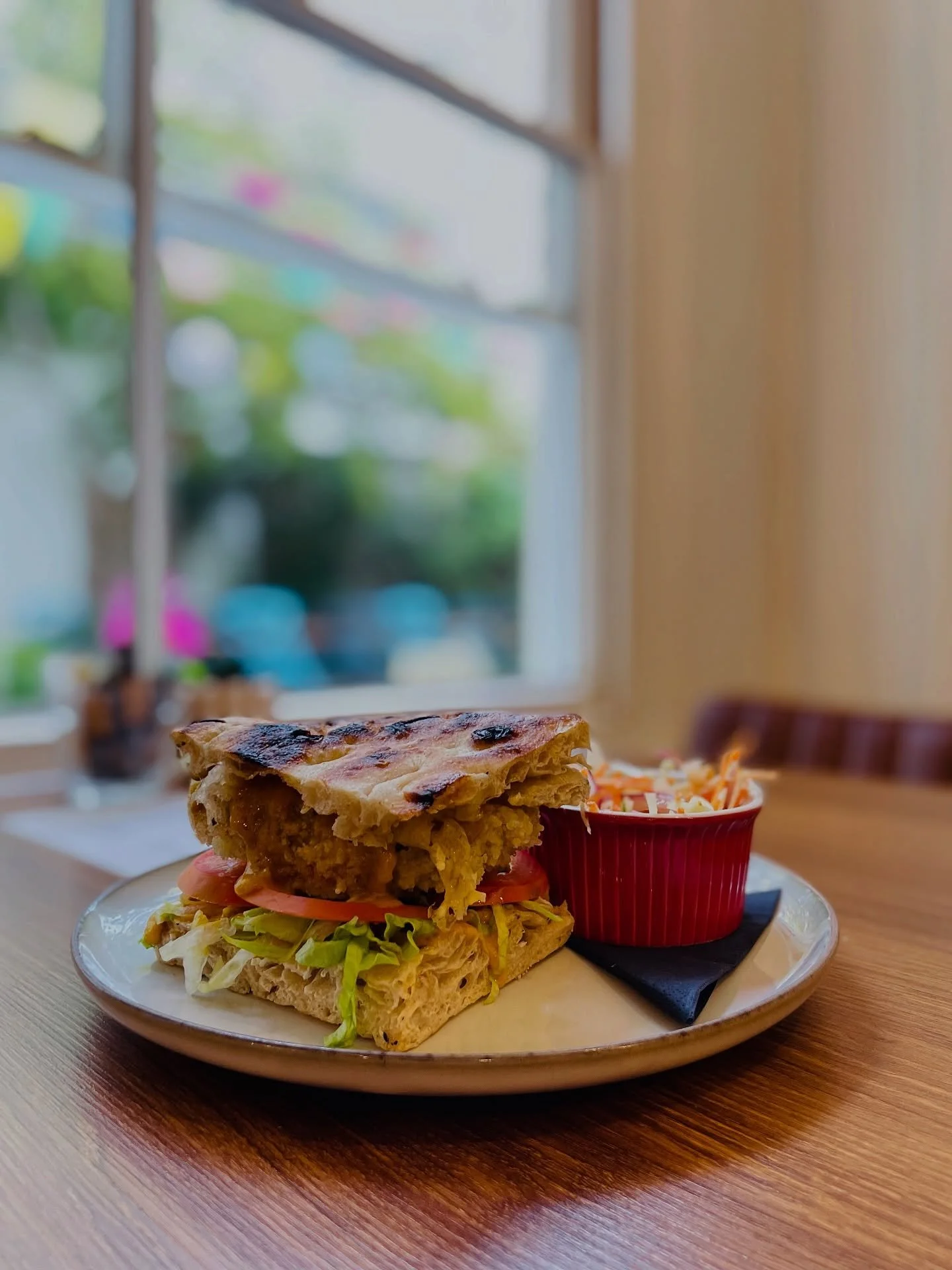 Happy Weekend Everyone!!!

A little windy 🌬️ but we are open 9-4pm, serving brunch 9-2:30pm. 

On Specials this weekend 🤩

💫 Katsu Chicken, lettuce, tomatoes in @acre_farm rosemary focaccia served with Asian slaw.

💫 Thai Crab Cakes, Asian slaw, 