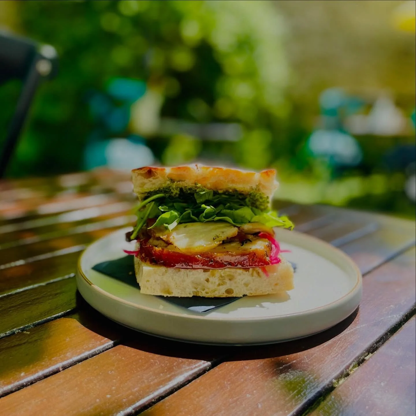 Happy Saturday Folks!!! ☀️⛅️☀️

We are open 9-4pm, serving all day brunch until 2:30pm. Fresh cakes and bakes until 4pm.

On Specials this weekend&hellip;.

💫 Porcetta, salsa verde, pickled red onions, confit garlic &amp; herby rocket in @acre_farm 