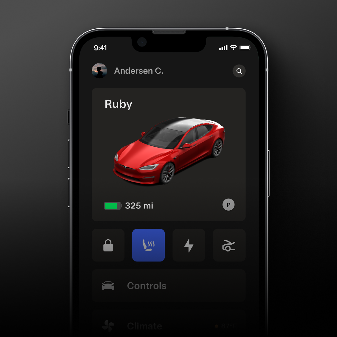 Tesla App Refresh Exercise