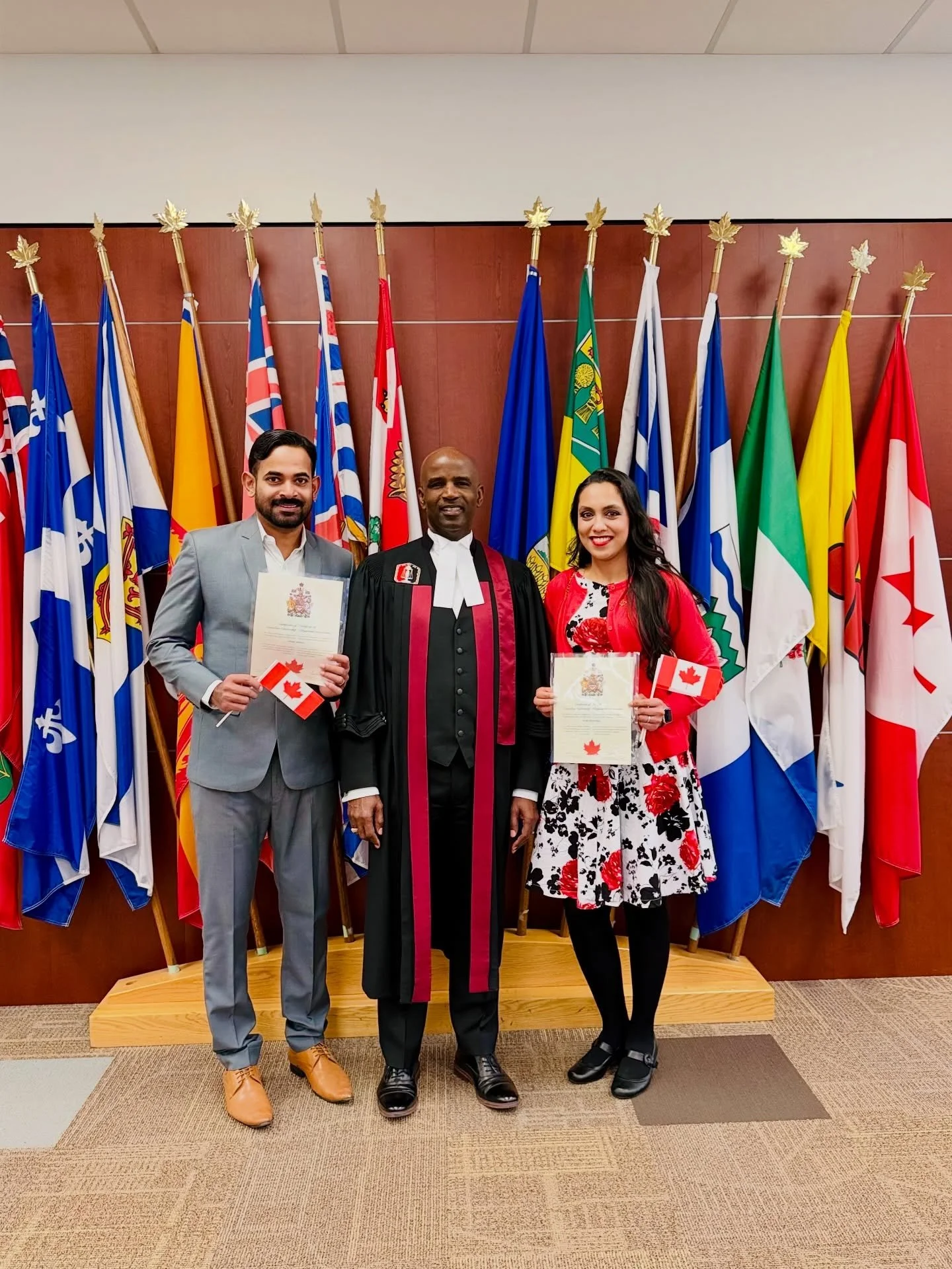 🇨🇦 &ldquo;Canadians are born all over the world, it just takes them a bit of time to get here.&rdquo; &mdash; Carrington Vanston 🇨🇦

Today, my husband and I had the privilege and honour of being sworn in as Canadian citizens. This day has been a 