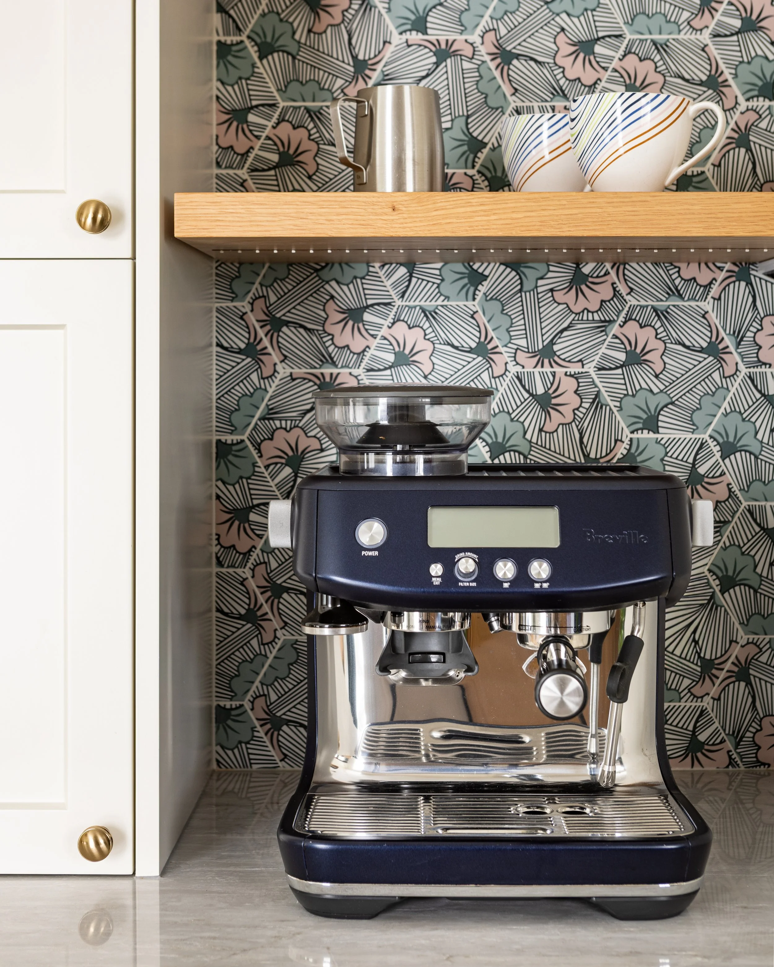 Kitchen detail — moody transitional main floor renovation in Ajax Ontario, Project Dream Home by Inspired Spaces Design Studio