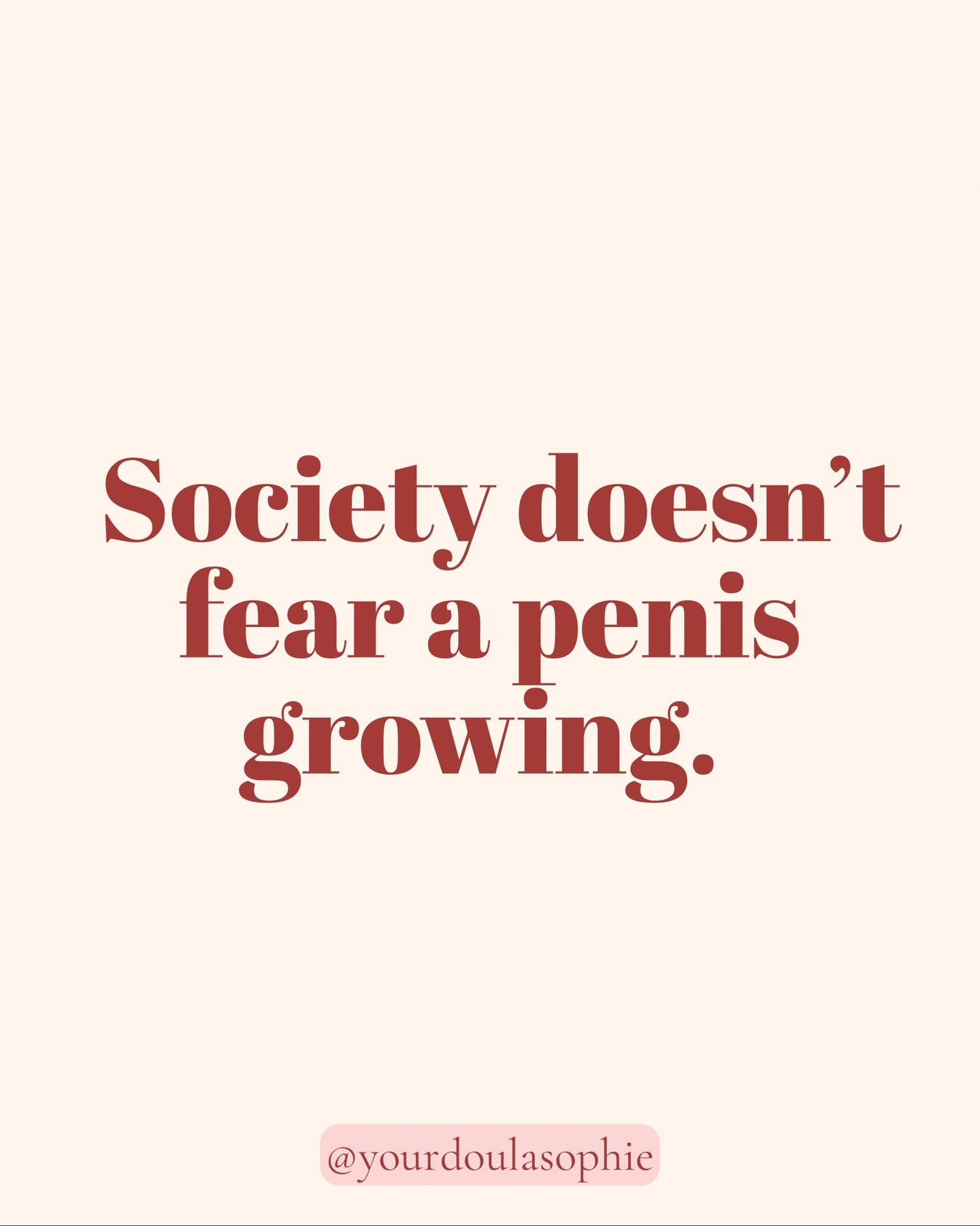 We don&rsquo;t fear male bodies adapting for sex.
But we&rsquo;re taught to fear female bodies adapting for birth.

That fear doesn&rsquo;t protect women it disconnects us from our bodies.

Birth requires trust, safety and understanding. 

Save this.