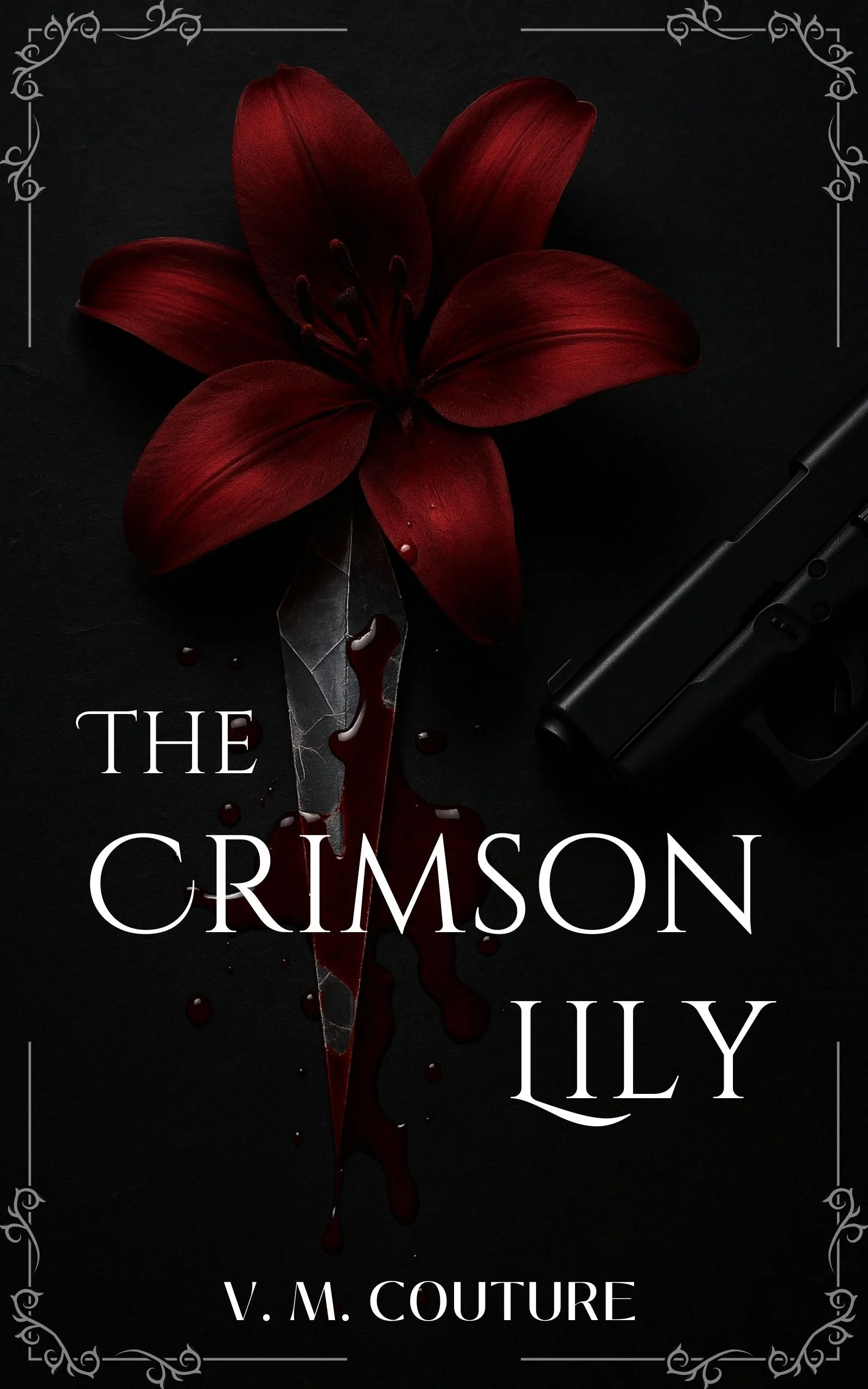 Book cover for The Crimson Lily by V. M. Couture