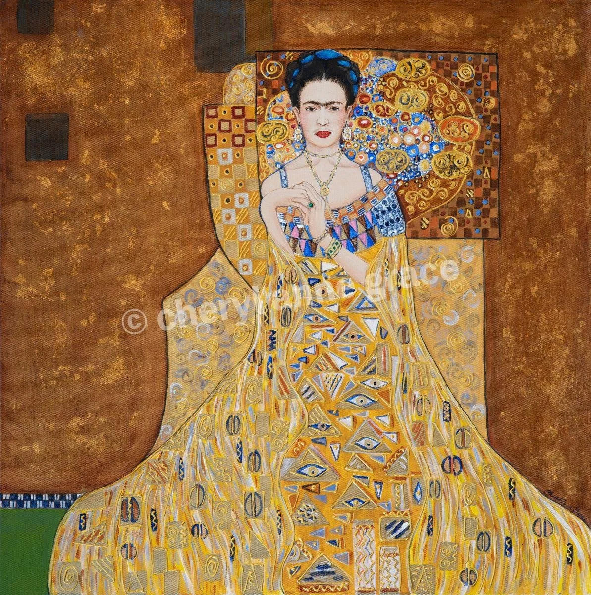 Channeling Klimt~Frida  (lady in gold)