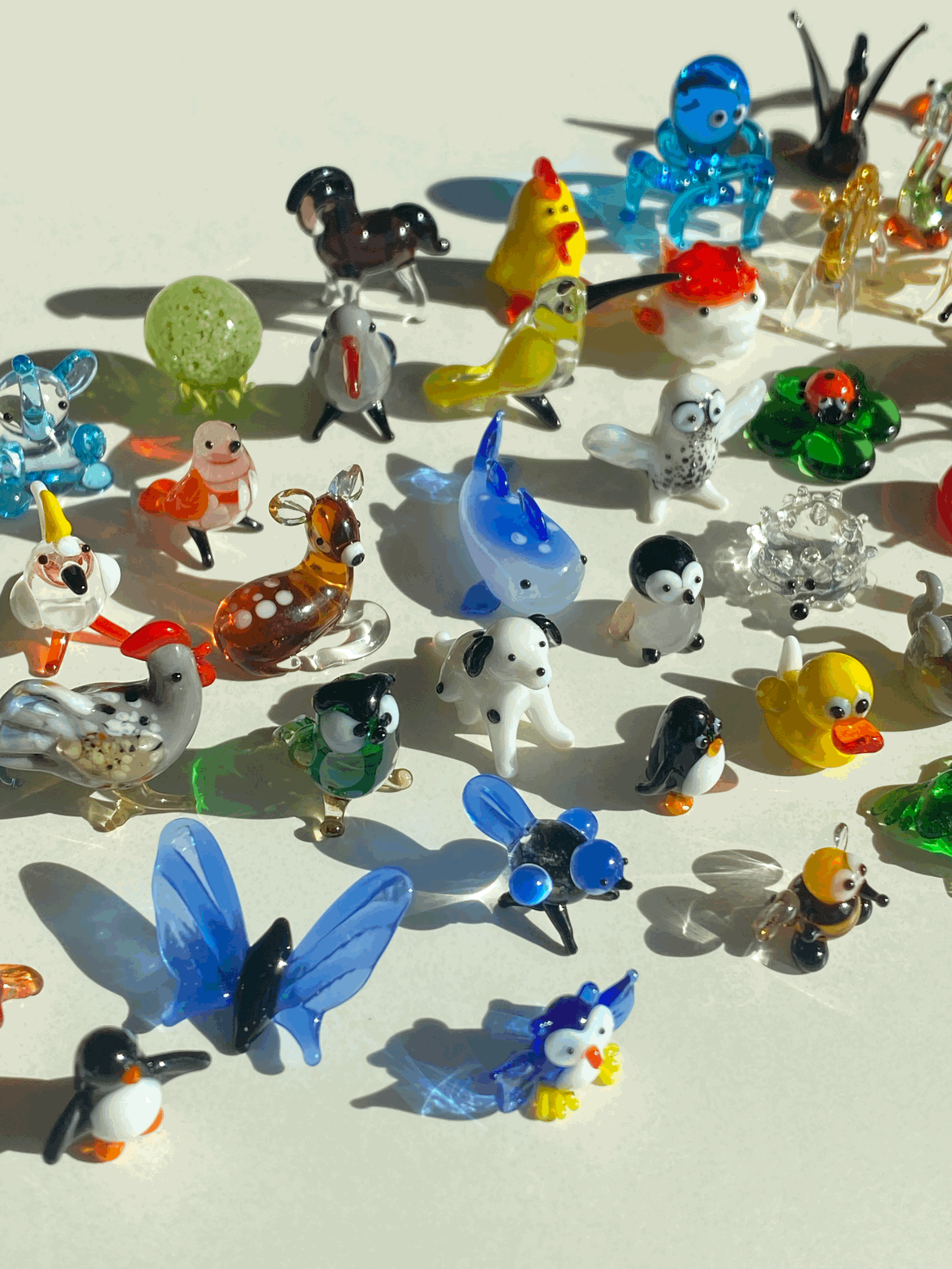 Mini Glass Animal Trinket