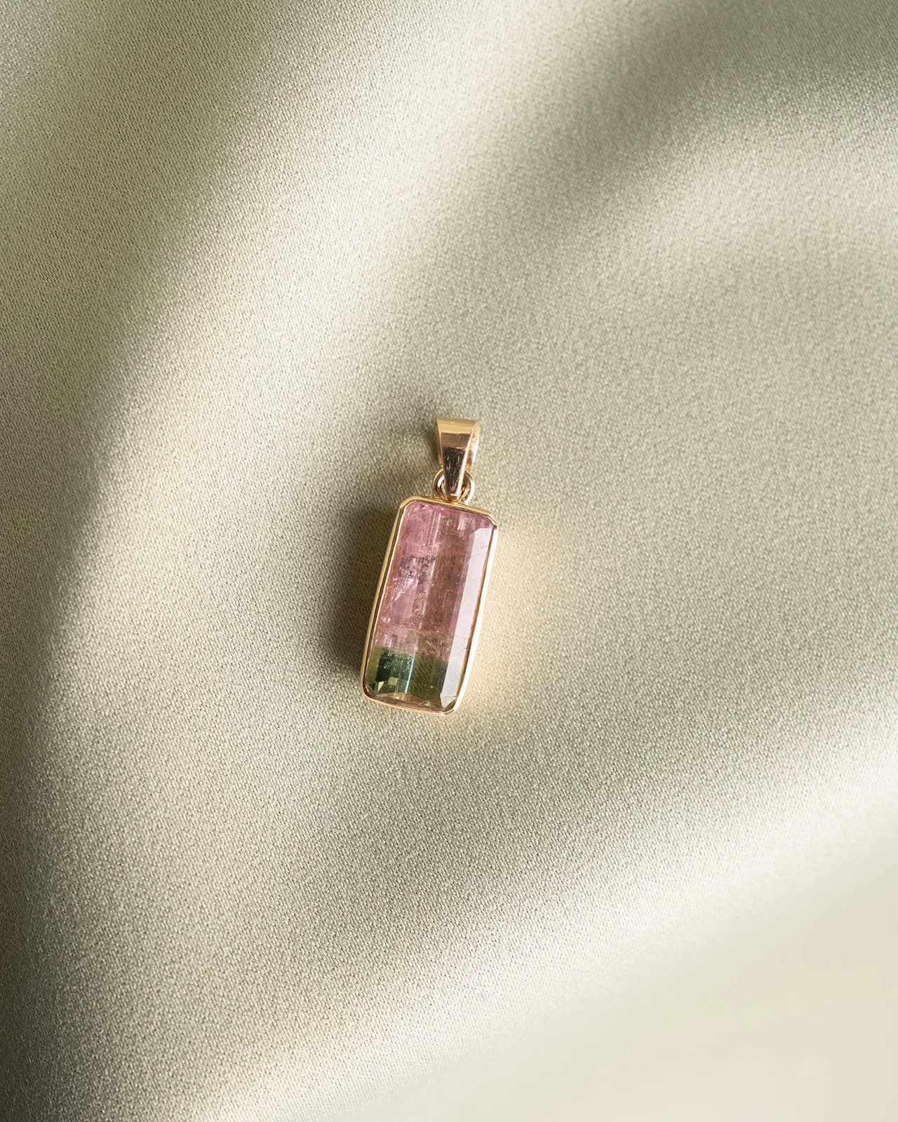 Watermelon Tourmaline Pendant