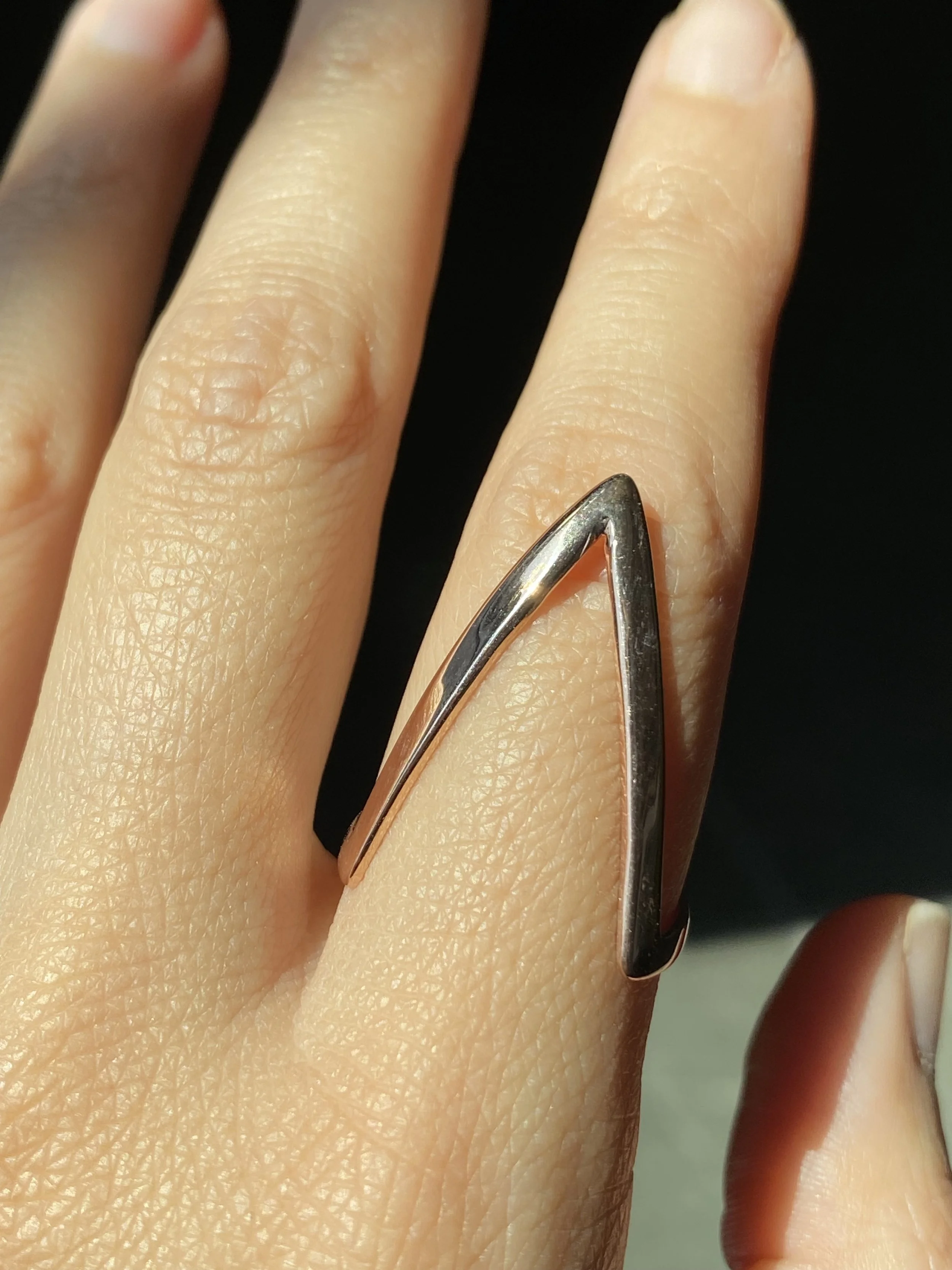 SUMMER SALE - Rose Gold Pointy Ring