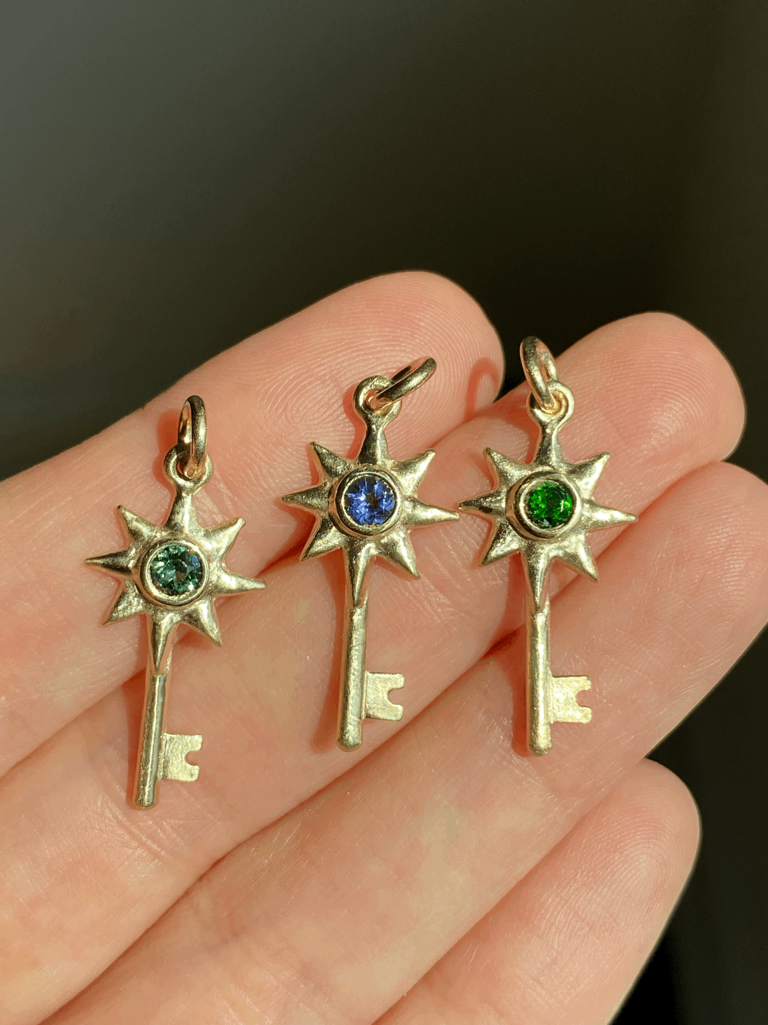 Sun Keeper Key Charm