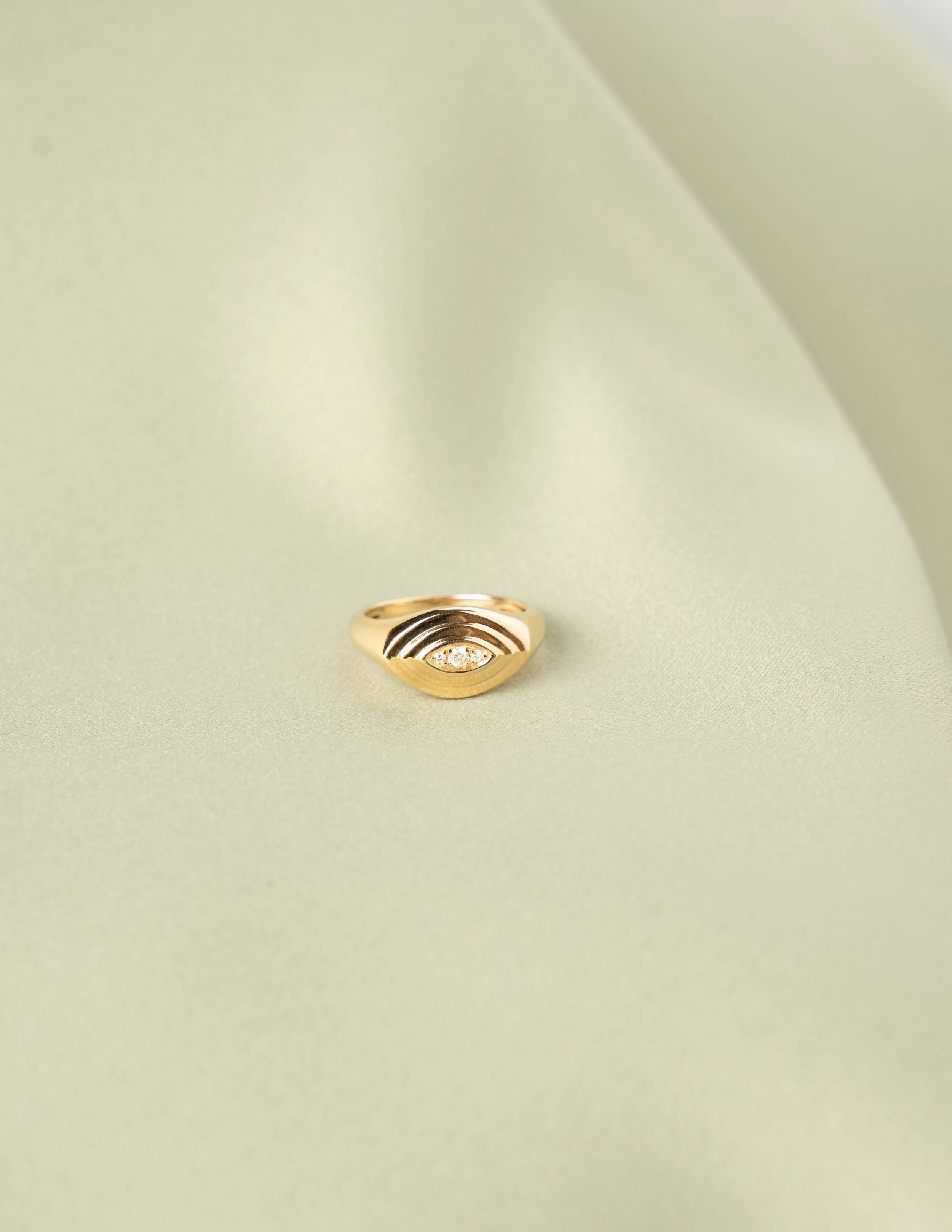 Evil Eye Signet Ring