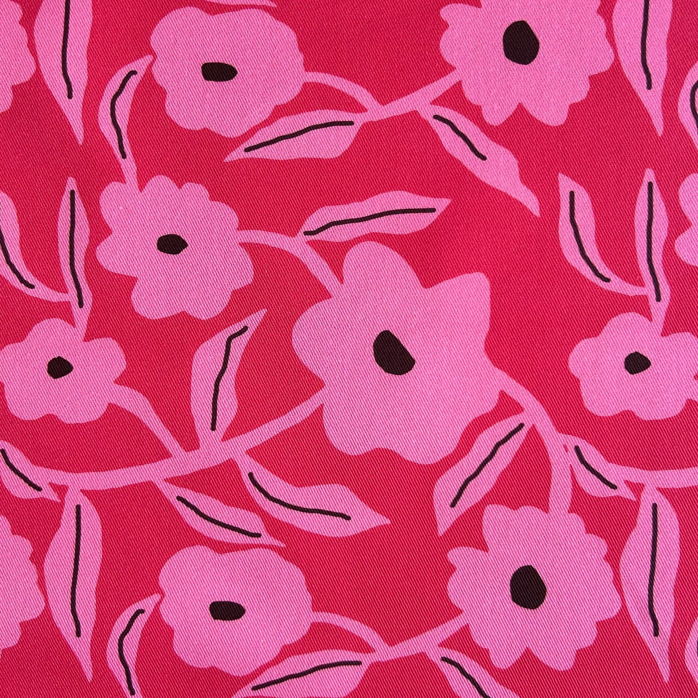 Floral Pink fabric for up upholstery by Jennie Fynn
