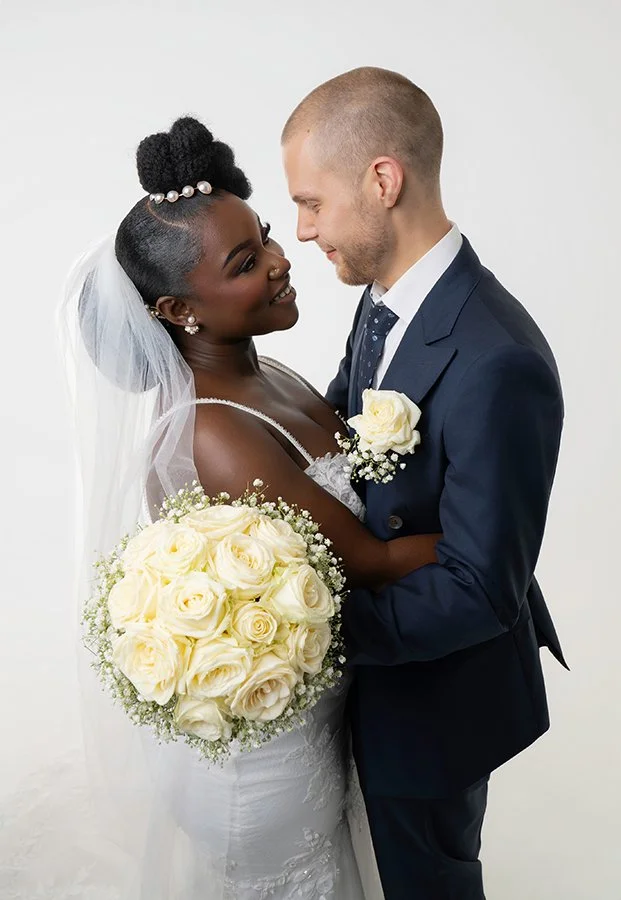 Bröllop par wedding couple studio Stockholm