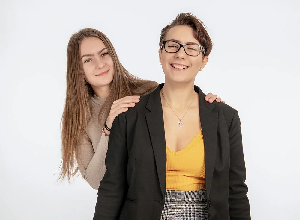 Fotografering syskon studio Stockholm
