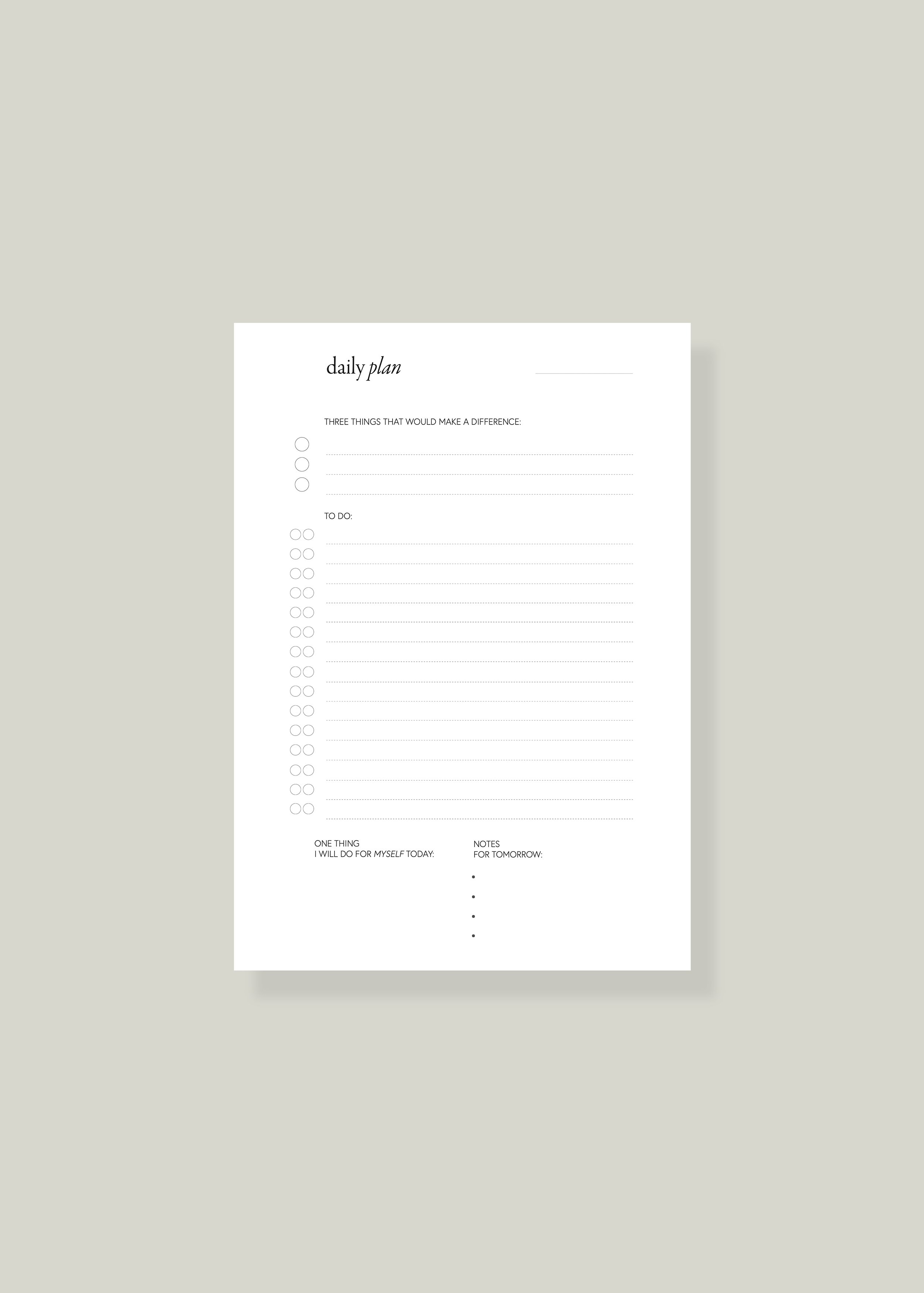 To do list notepad