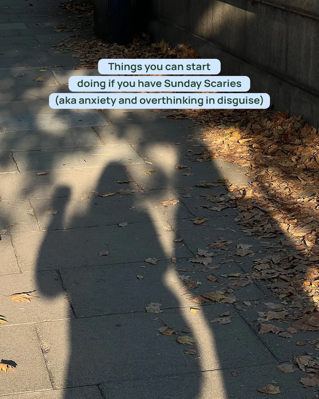 Sunday Scaries are usually anxiety and overthinking, so the main thing you can do first is start being aware of your thoughts, so that you can interrupt the vicious cycle 💛

#selfempowerment #selfdevelopmentjourney