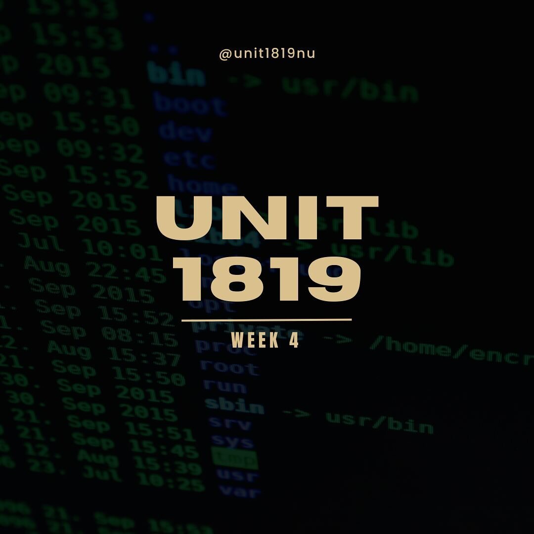 Week 4 of Unit 1819
&bull;
&bull;
&bull;
#norwichuniversity #nucc #unit1819