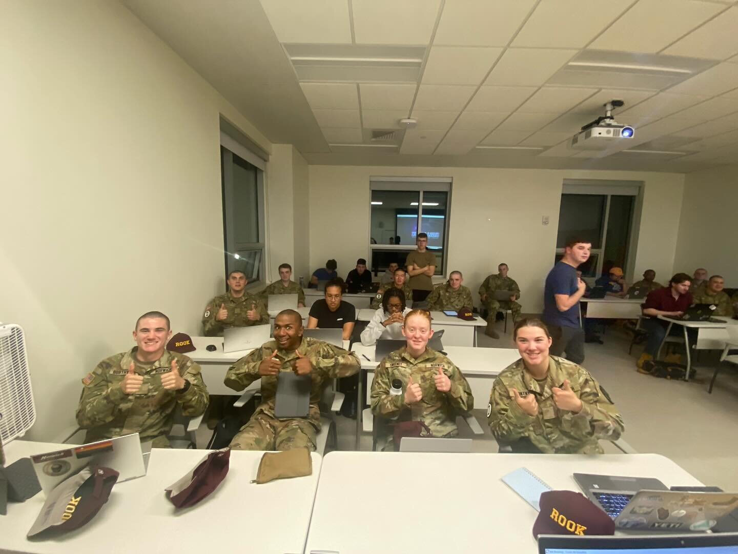 Thumbs up for another successful meeting! 👍

On Thursday, members of Unit 1819 downloaded Kali-Linux virtual machines, went over Pico CTF challenges, and signed up for the upcoming NSA Codebreaker Challenge!