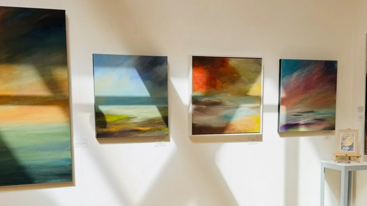 seascape and landscape paintings