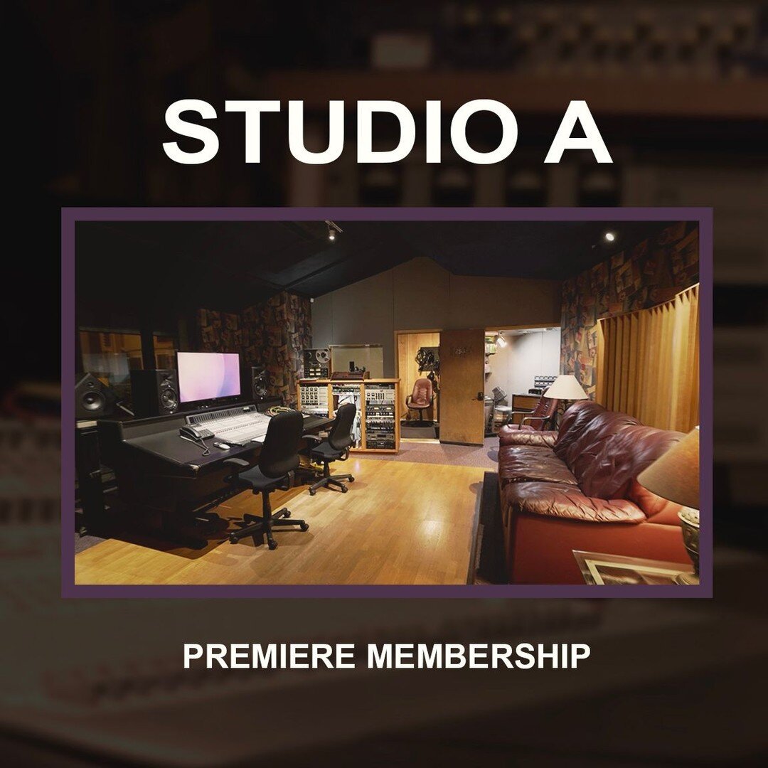 If you&rsquo;re looking to really get down to business in a professional and focused studio environment, our Premiere Membership is for you! Lock in 20 hours a month with a dedicated team of experienced engineers in our luxury Studio A space! 💽🎙️
&