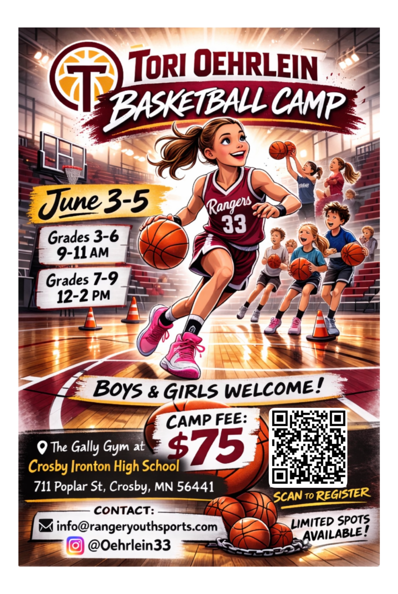 Tori Oehrlein's Summer Basketball Camp