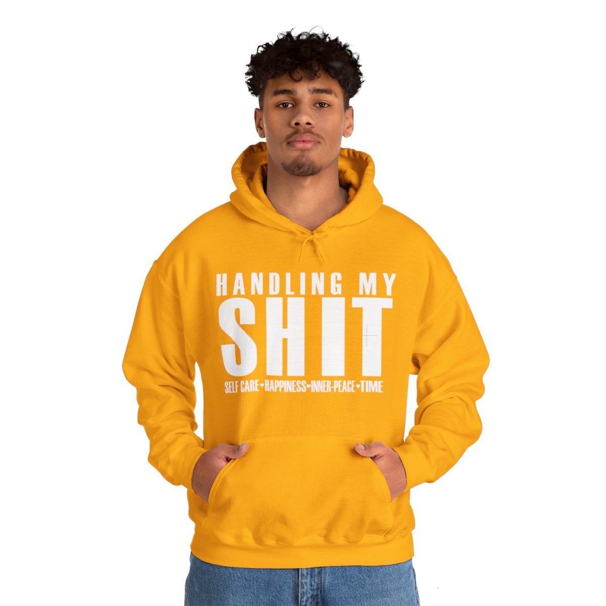 Handling my S.H.I.T Sweatshirt White — Marisa J Customz Handling my S.H.I.T Sweatshirt White — Marisa J Customz