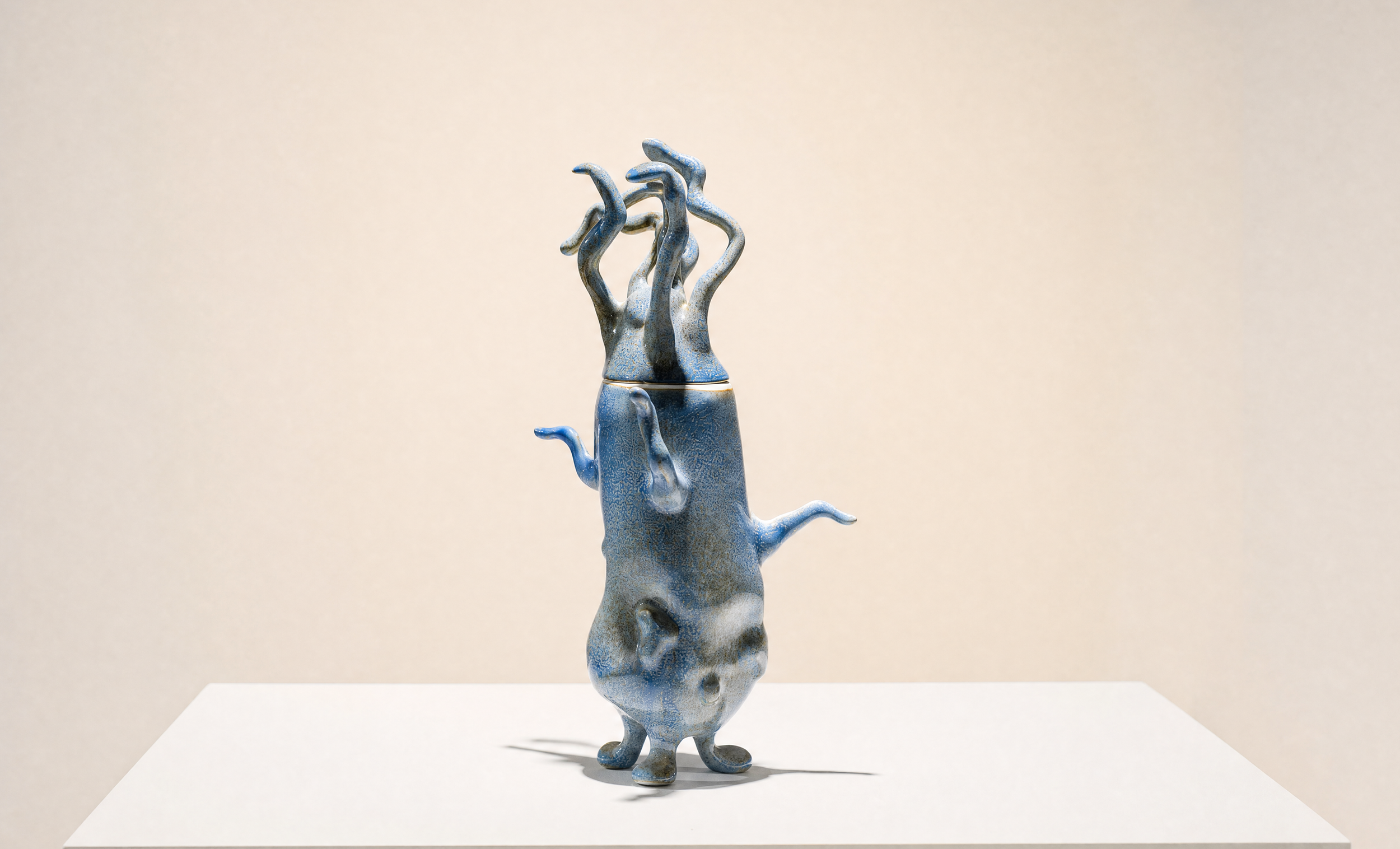   Micro Specimens #14 , 2021, 3D-printed ceramic, 14.5 × 7 × 7.2 inches 
