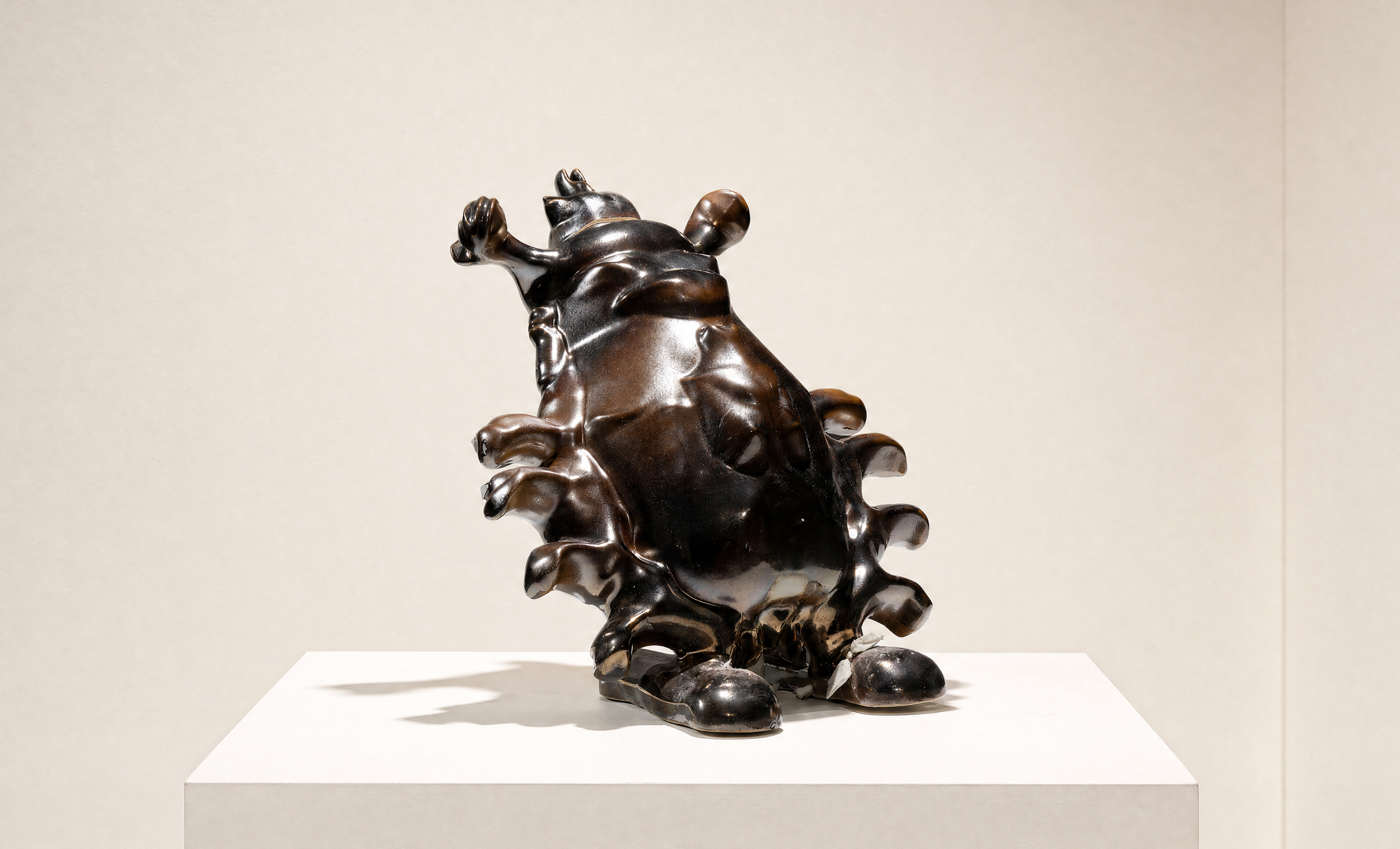   Micro Specimens #1 , 2021, 3D-printed ceramic, 16 × 15 × 14.75 inches 