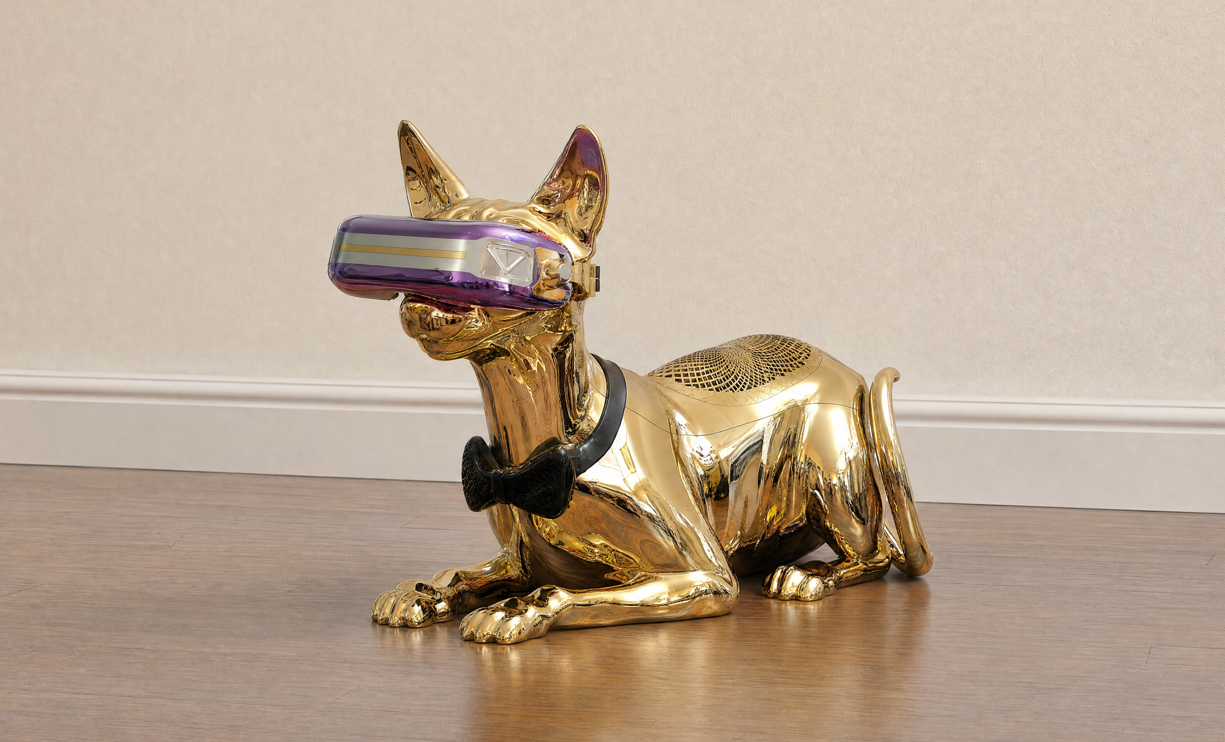   Sekhmet® , Portable Hi-Fi Bluetooth Speaker, 2022, 27.8 × 11.6 × 19.2 inches, Patent(s) CN217116326U, CN115019821B, CN217445516U Produced by TAIRANHAO STUDIO® 
