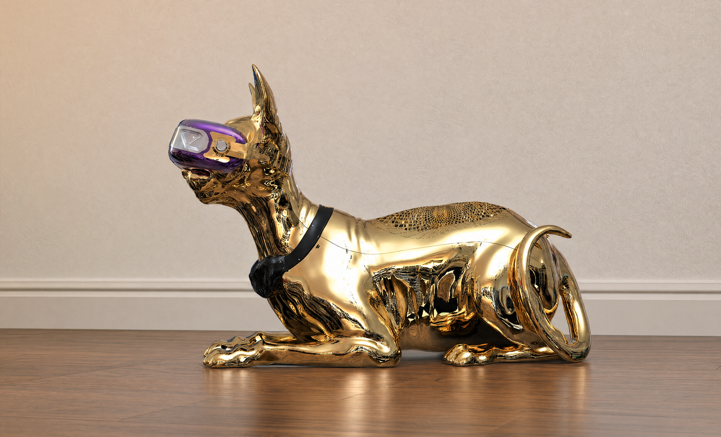   Sekhmet® , Portable Hi-Fi Bluetooth Speaker, 2022, 27.8 × 11.6 × 19.2 inches, Patent(s) CN217116326U, CN115019821B, CN217445516U Produced by TAIRANHAO STUDIO® 