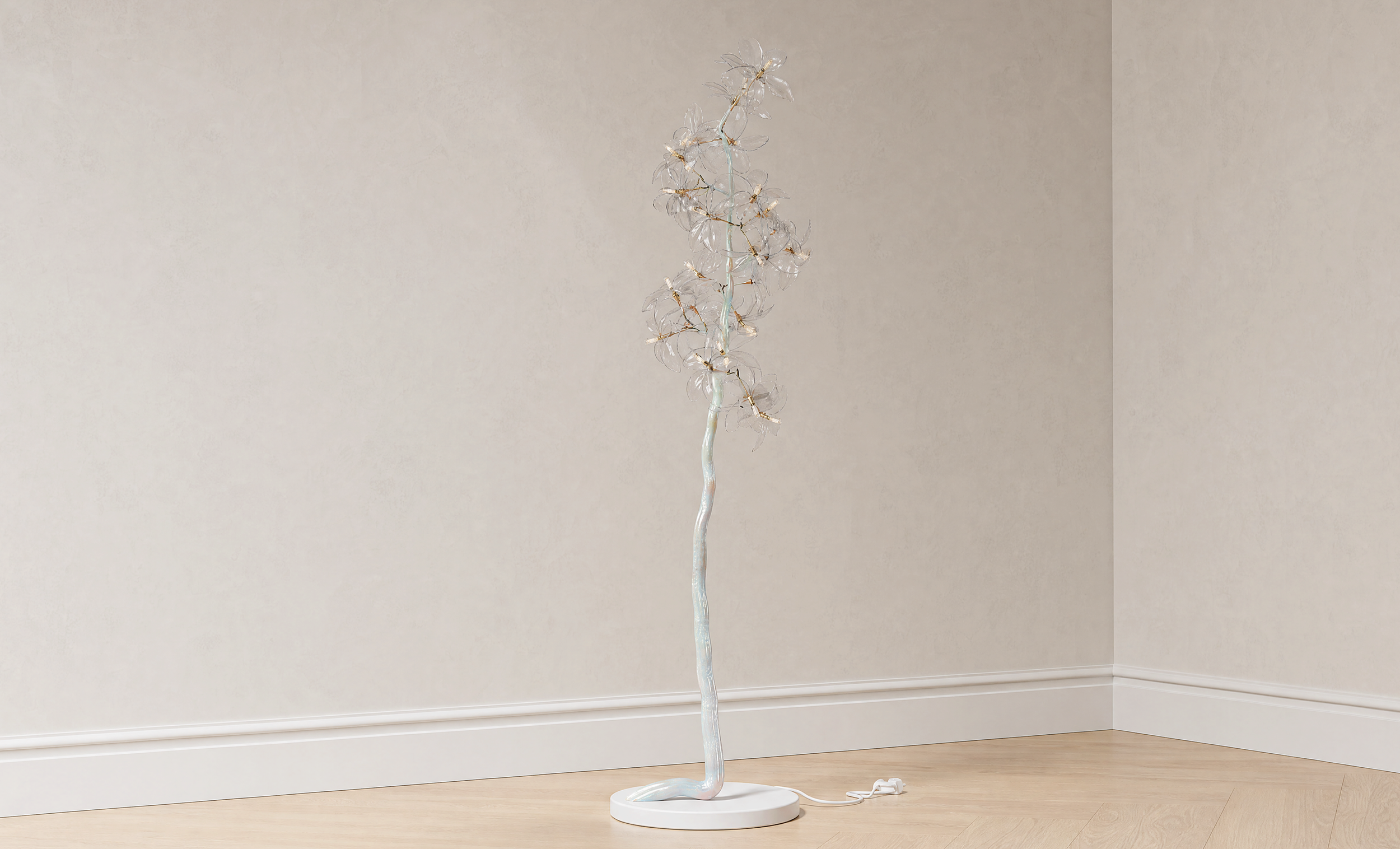   Flower Lamp , Floor Lamp, 2024, 18.2 × 14.7 × 59.7 inches, limited edition of 200, Produced by TAIRANHAO STUDIO® 