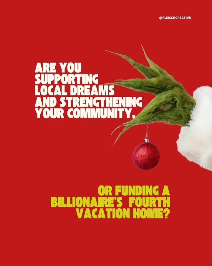 Shop small. Make your money matter. ❣️