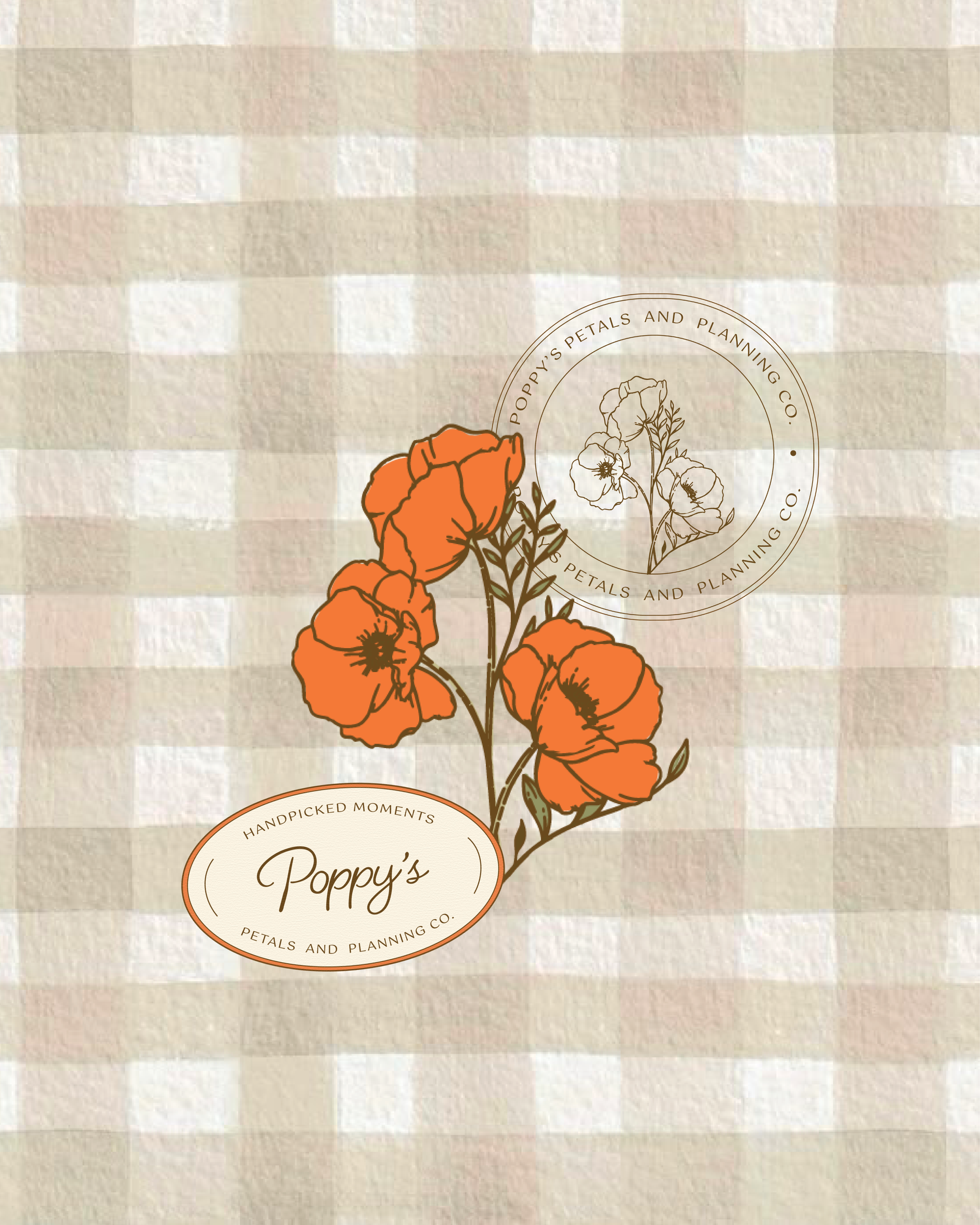 Custom logo and visual identity for a floral and wedding coordination business. Earthy colors, timeless typography, and heartfelt design created by Fleisch Creative for people-first, story-led brands.