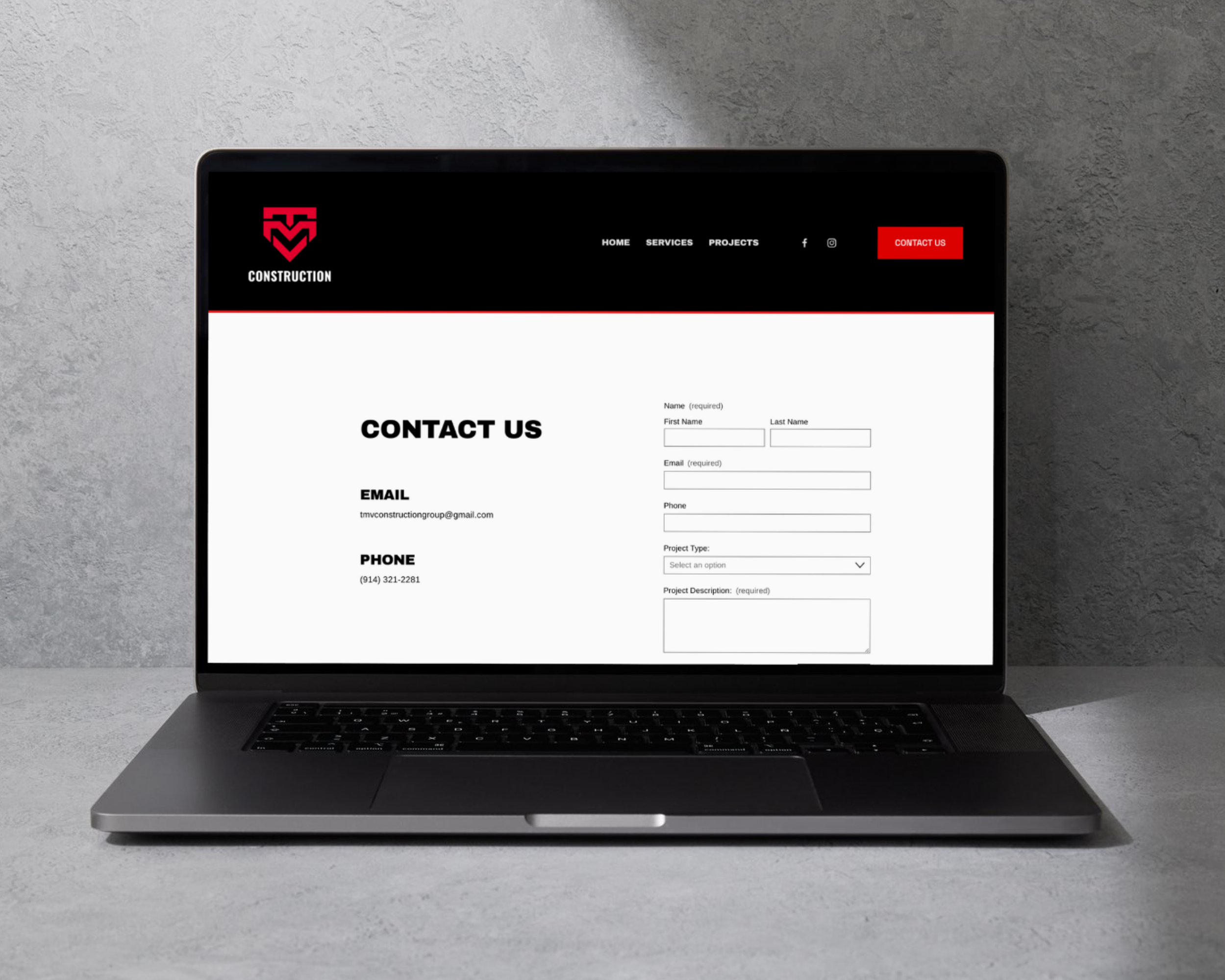 Construction web design and graphic branding for a Florida residential contractor specializing in remodeling and carpentry. Designed to improve visibility, credibility, and client inquiries for local construction businesses.