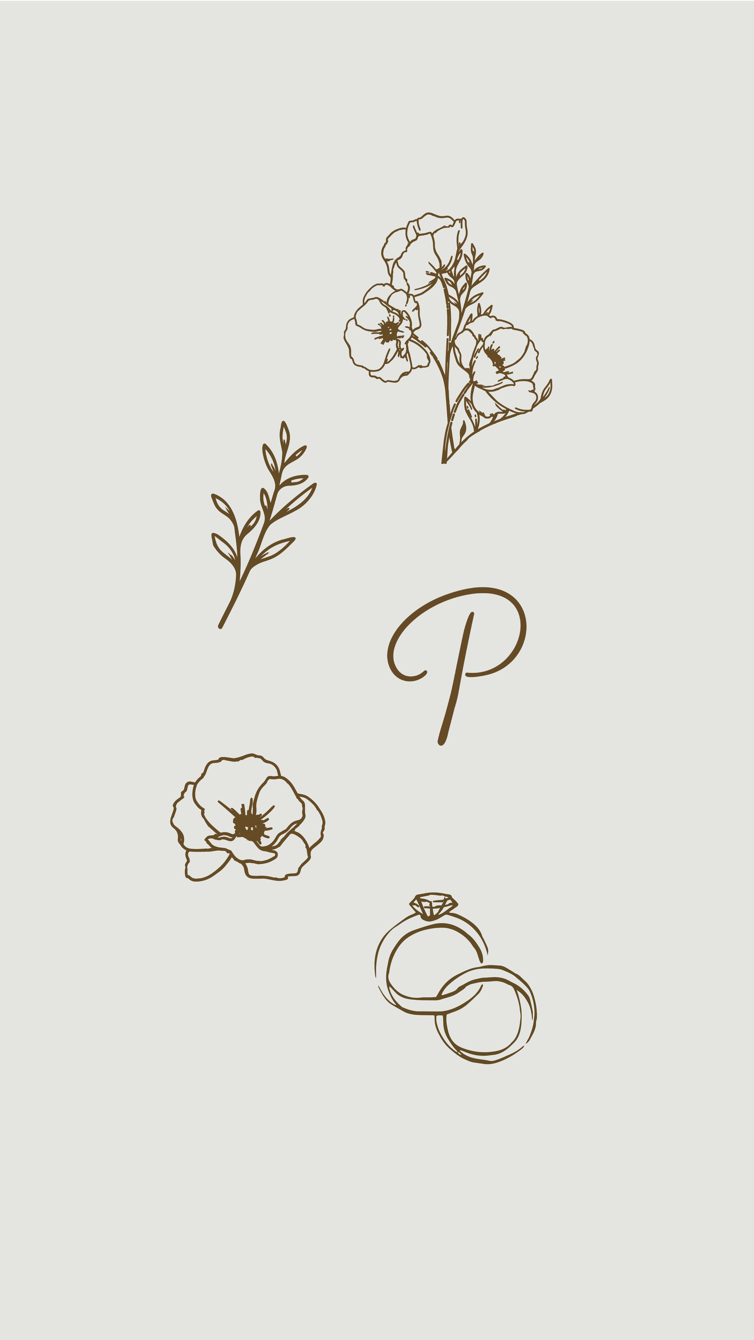 Icons for a rustic wedding floral brand. This project highlights how thoughtful design and storytelling can create a brand that feels rustic, cozy, and trustworthy. By Fleisch Creative.