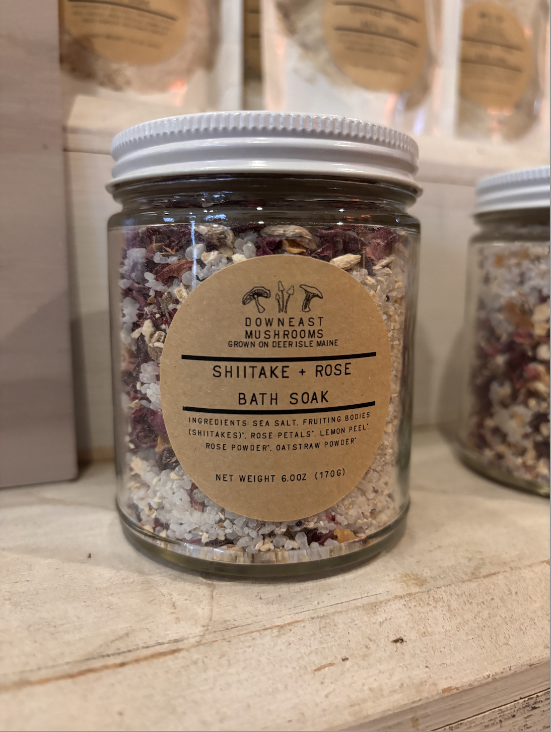 shiitake + rose bath soak