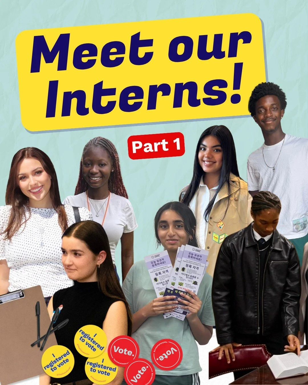 👋 Meet 3 of our 10 excellent summer interns!

Young people aren't apathetic about voting &mdash; most just haven't been asked. Laila, Akshaya, and Jason spent their summer changing that, bringing their ideas and energy to getting more students the t